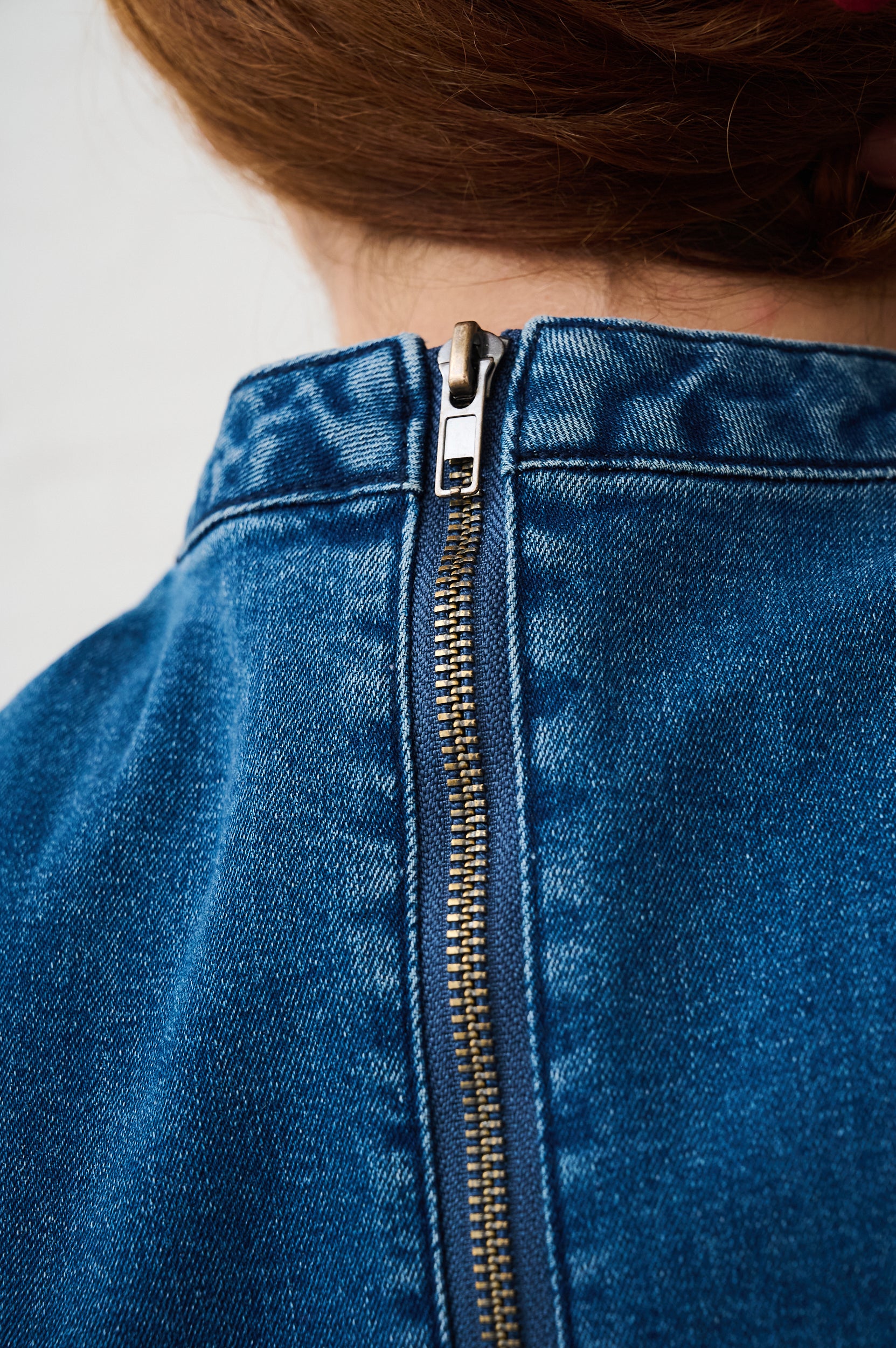 The A-line Denim Mini Dress