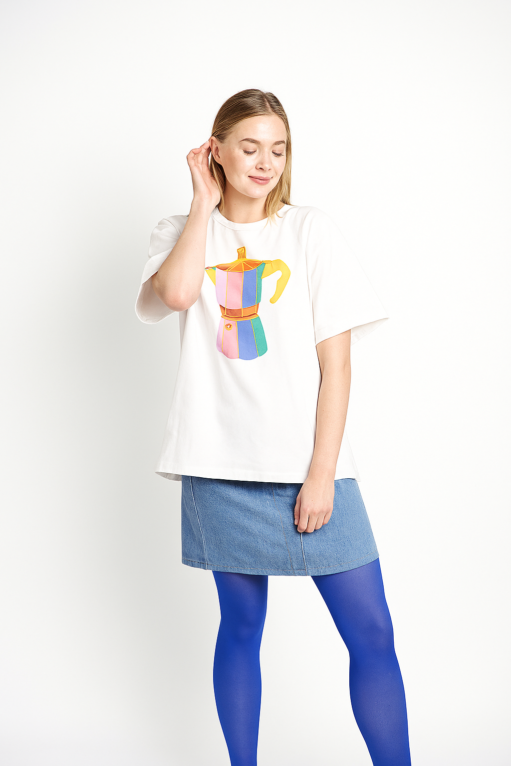 The Boxy Tee with Bright Bialetti