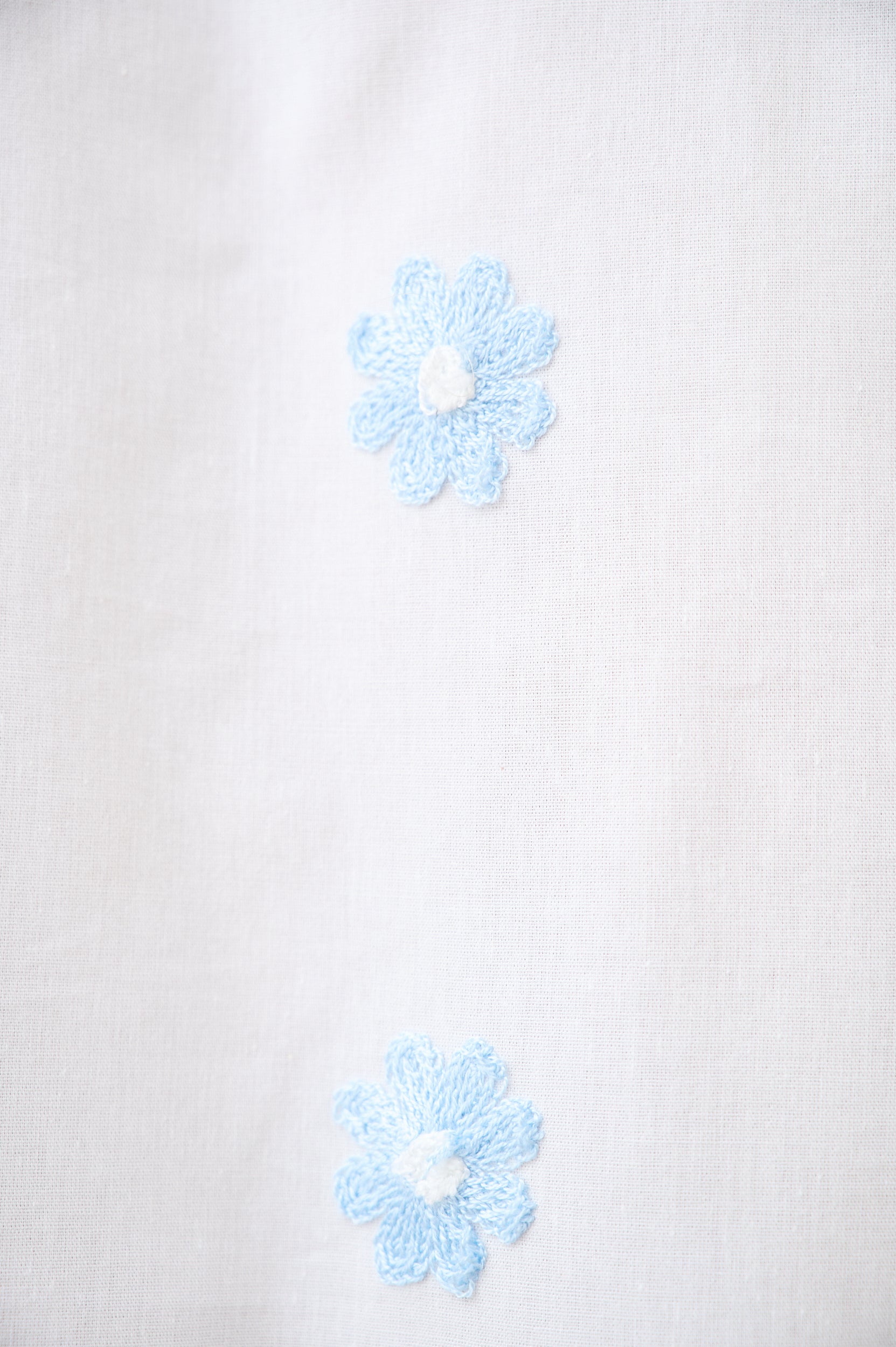 Balloon Sleeve Shirt in Blue Flower