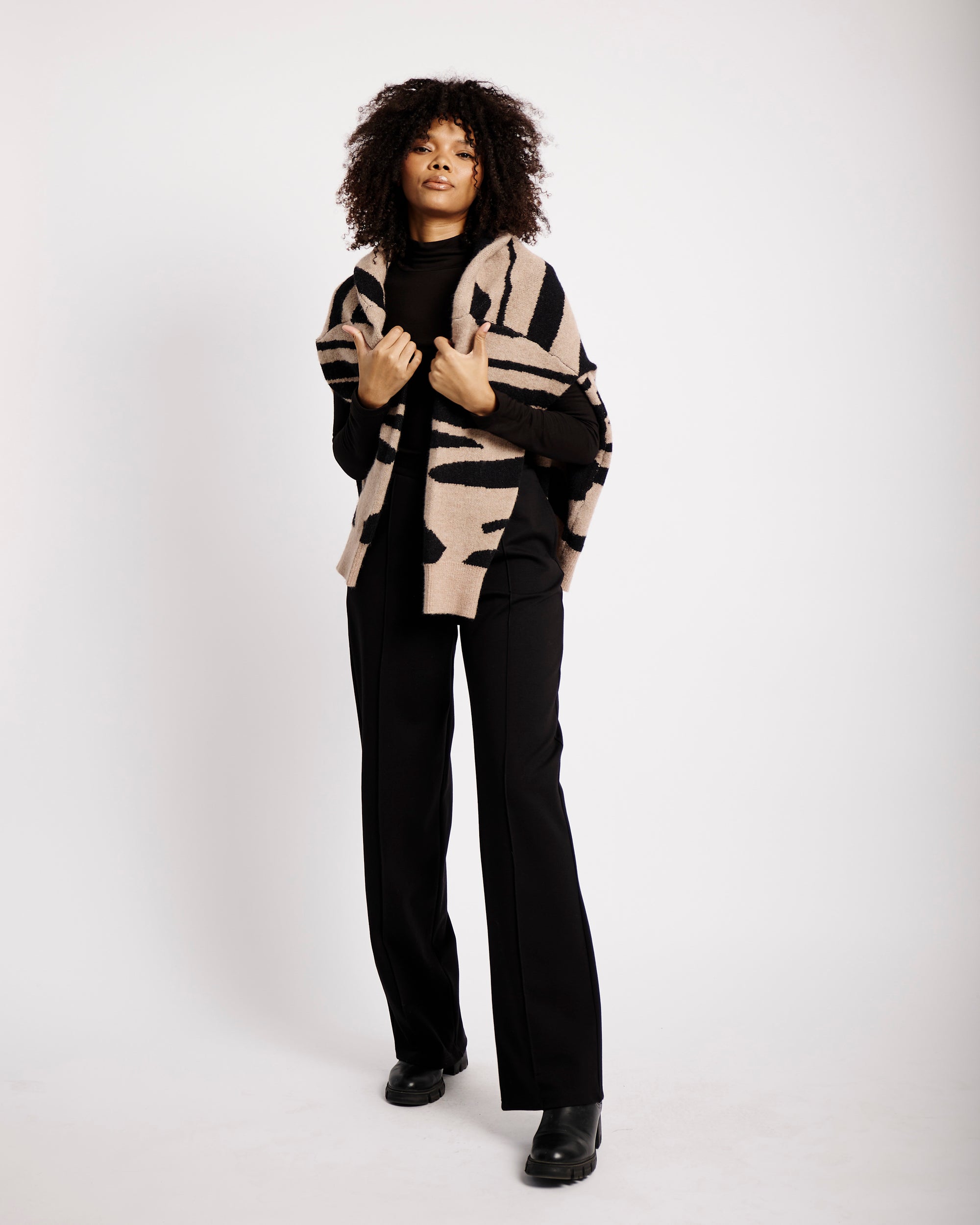 Tailored Ponti Pant in Black