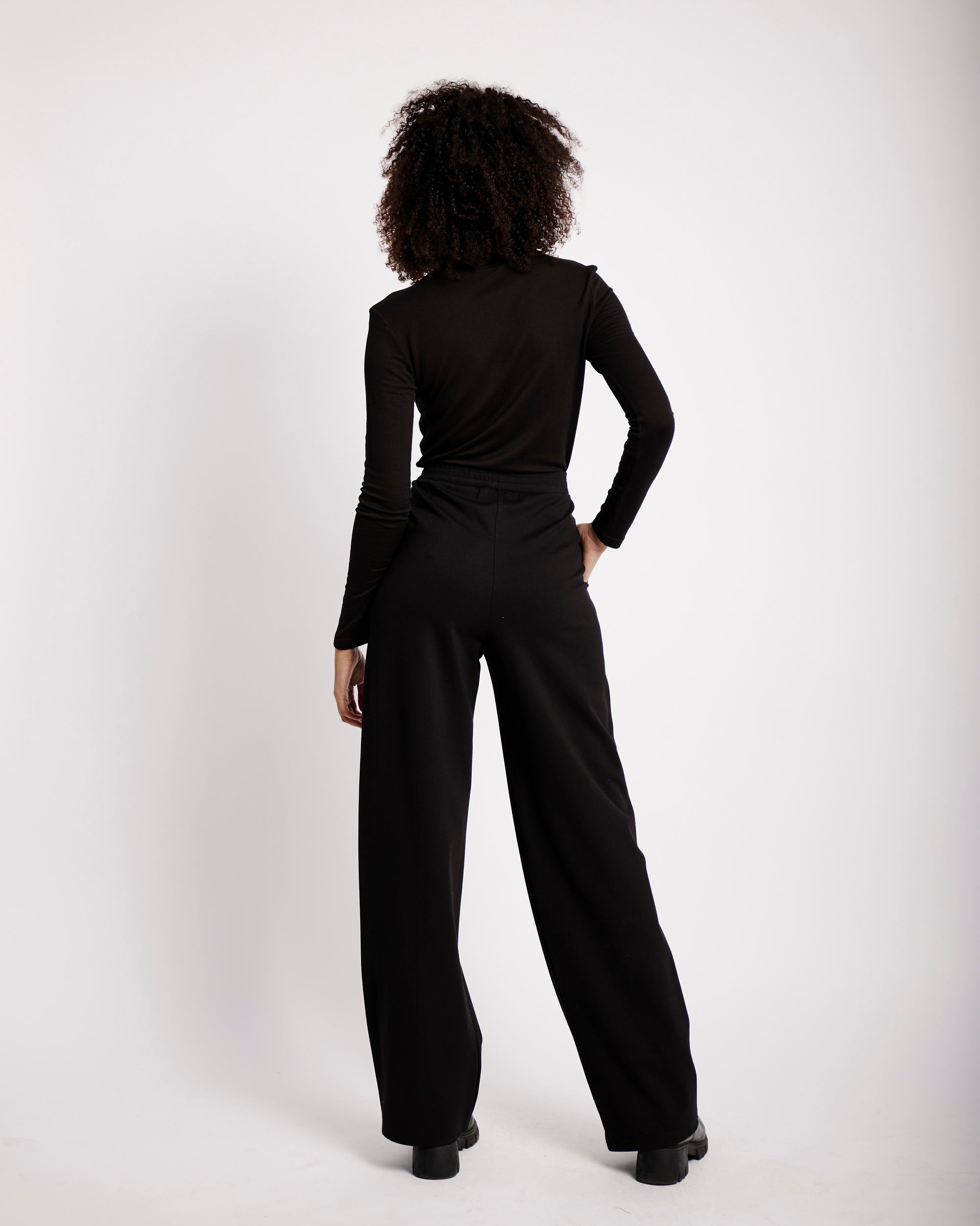 Tailored Ponti Pant in Black
