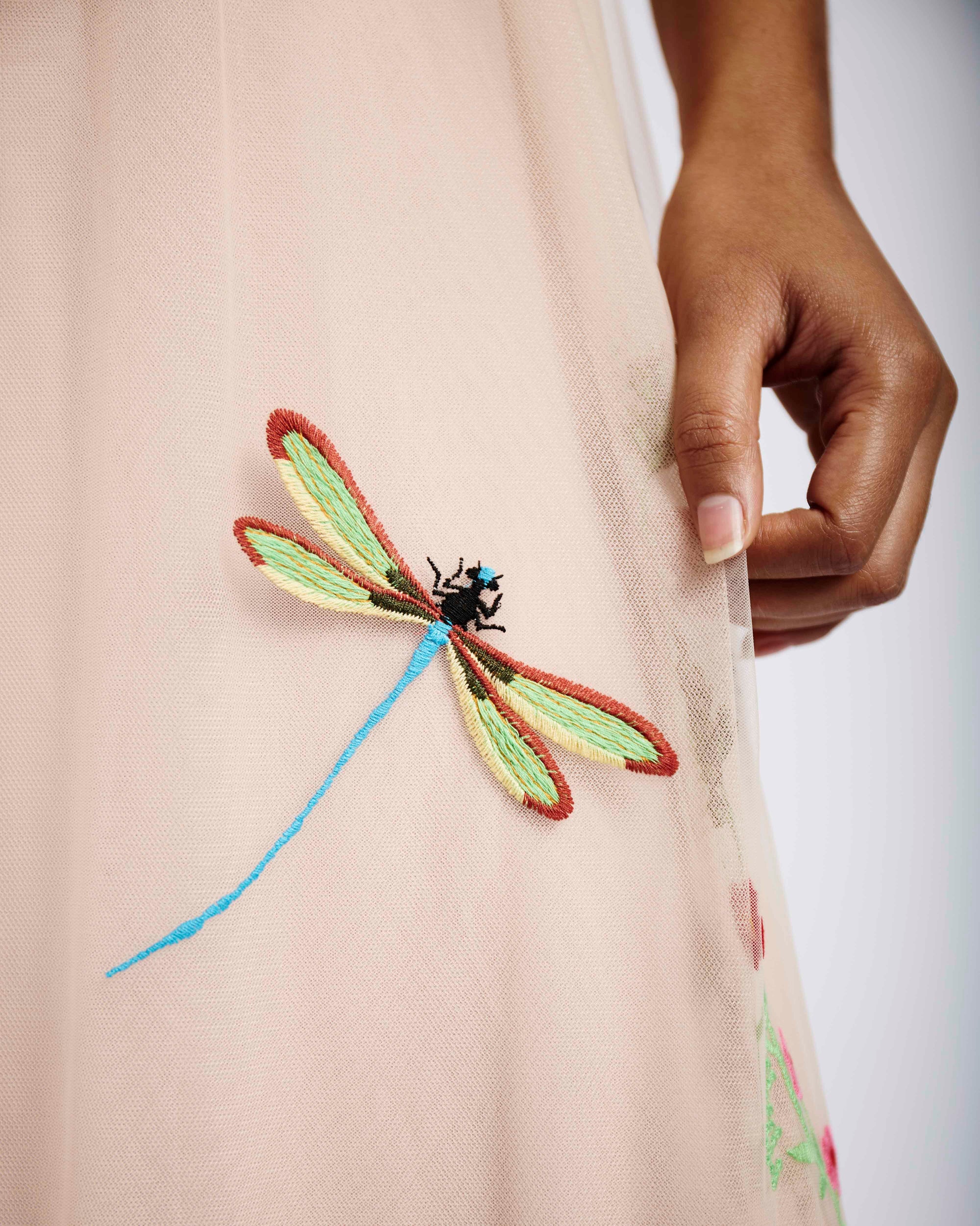 Tulle Lined Dress in Tiger Tulle