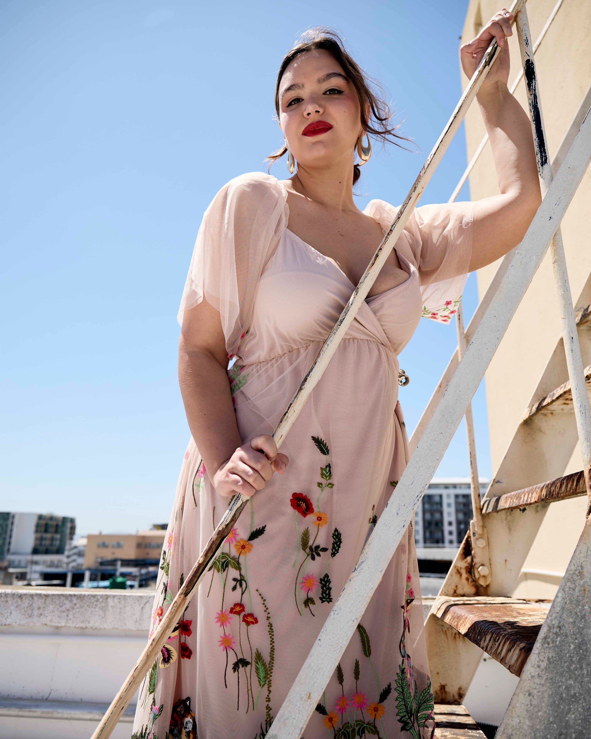 Tulle Lined Dress in Tiger Tulle