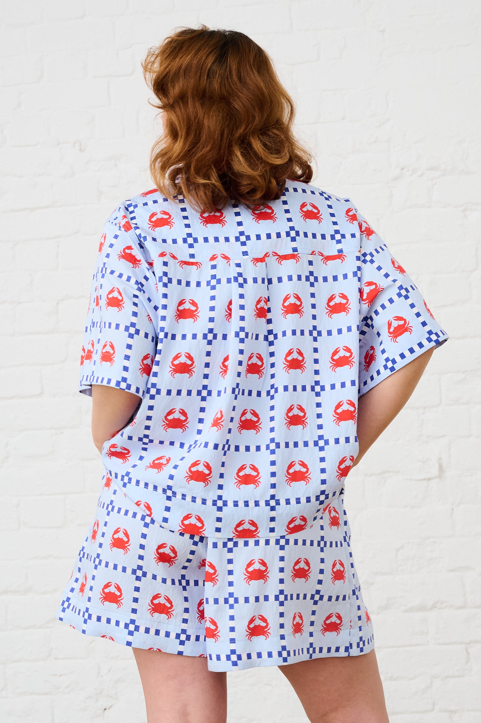 Boxy Shirt in Crab Print
