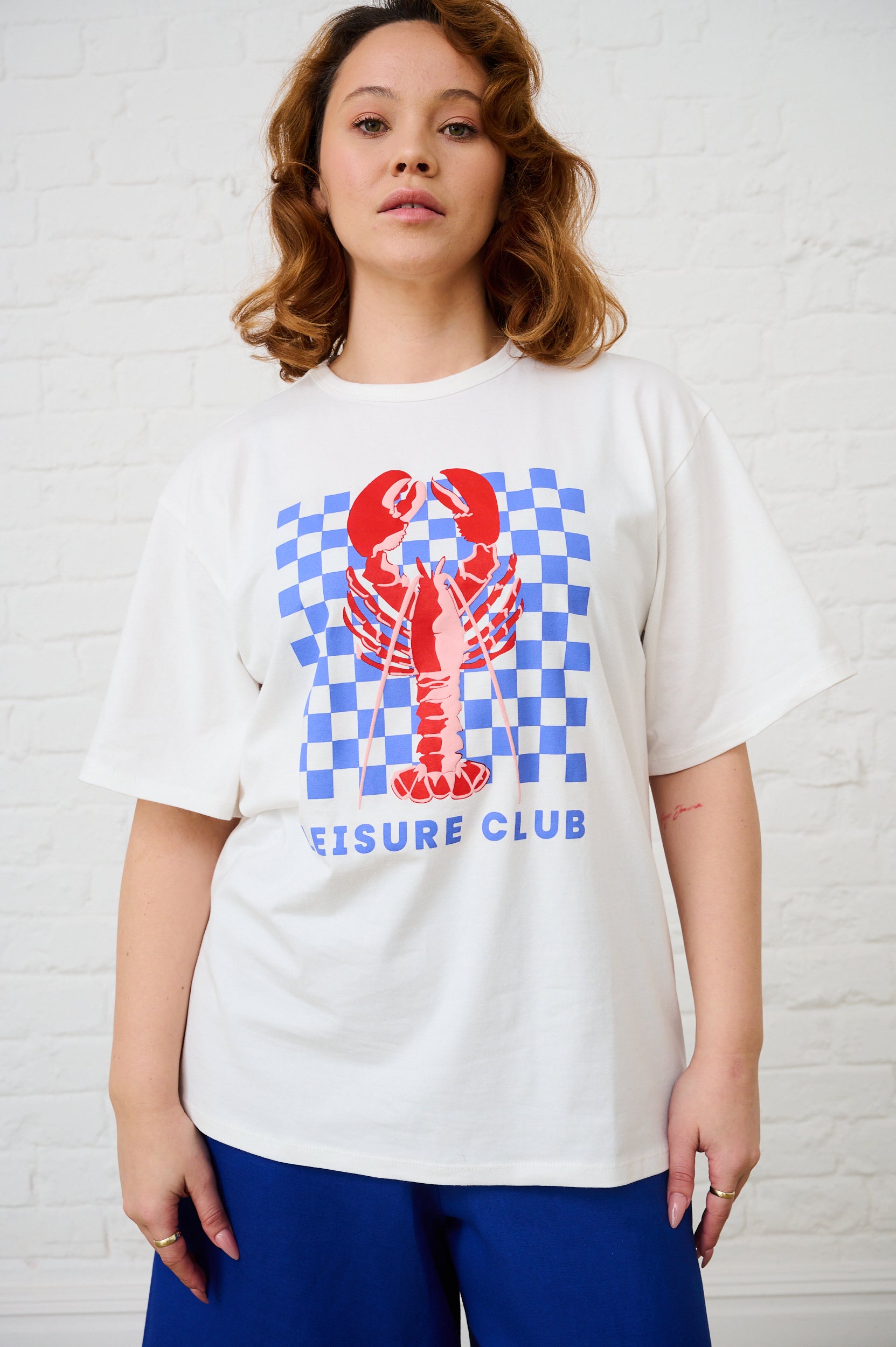 The Boxy Tee with Lobster Print