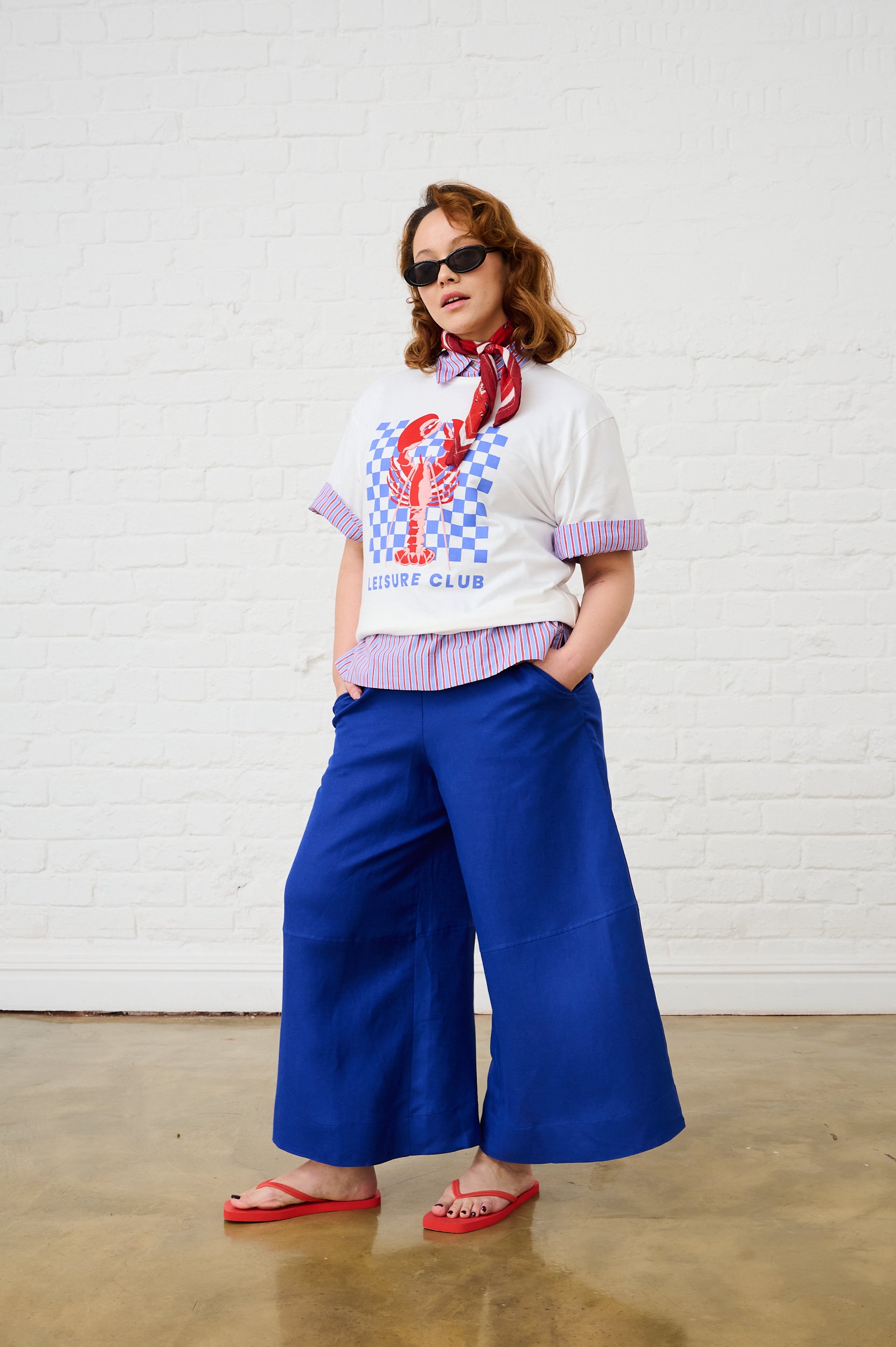 The Boxy Tee with Lobster Print