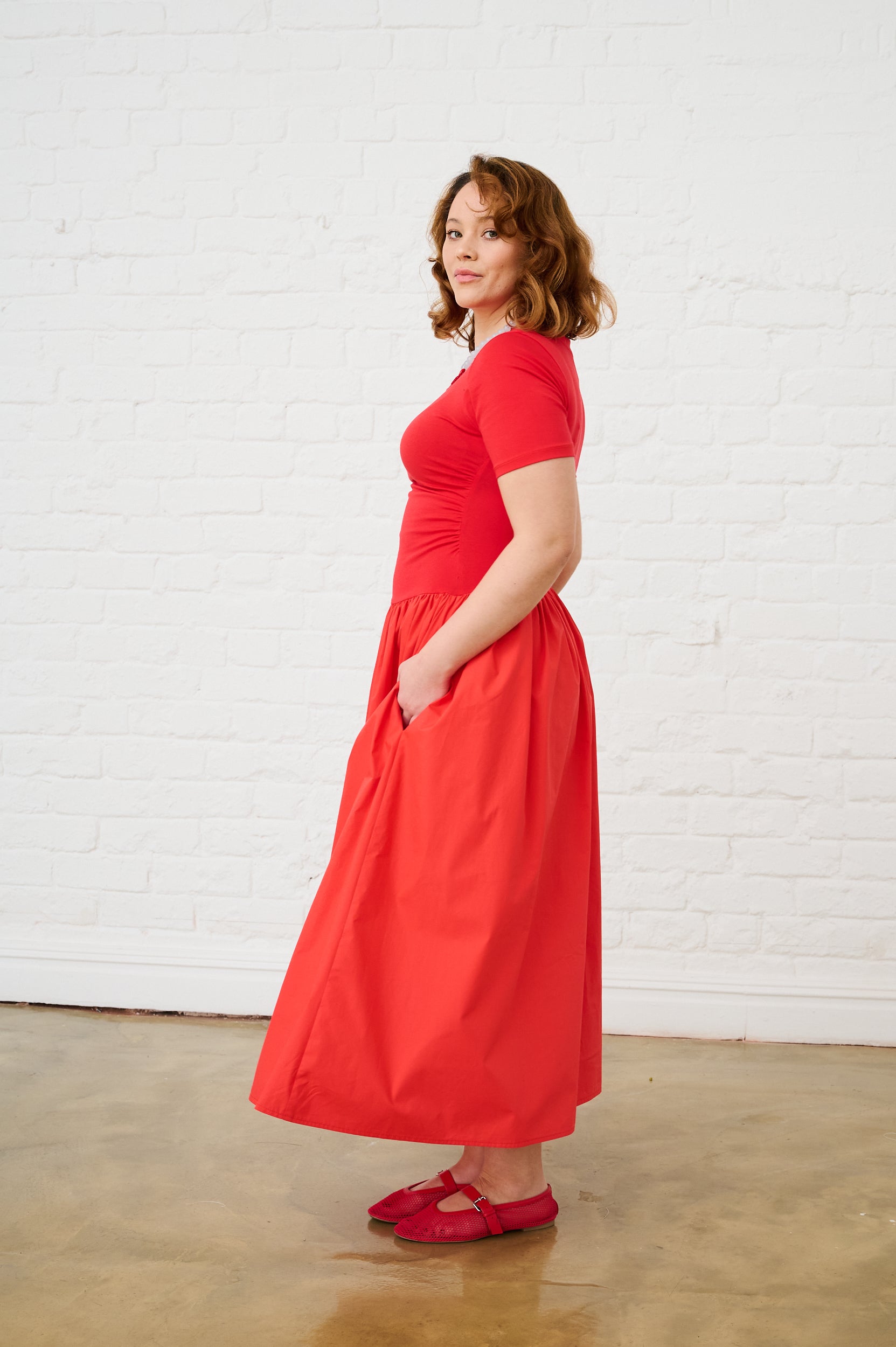 The Everyday Combo Dress in Coral