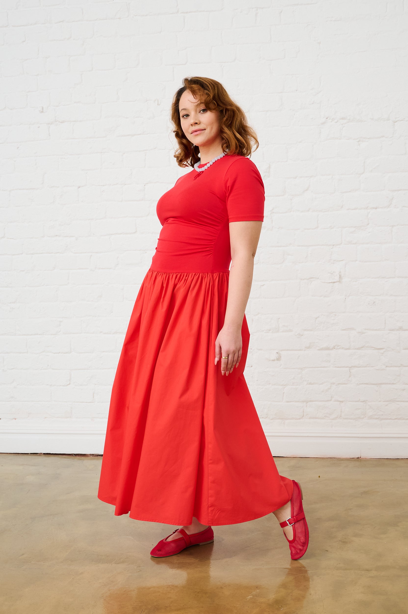 The Everyday Combo Dress in Coral