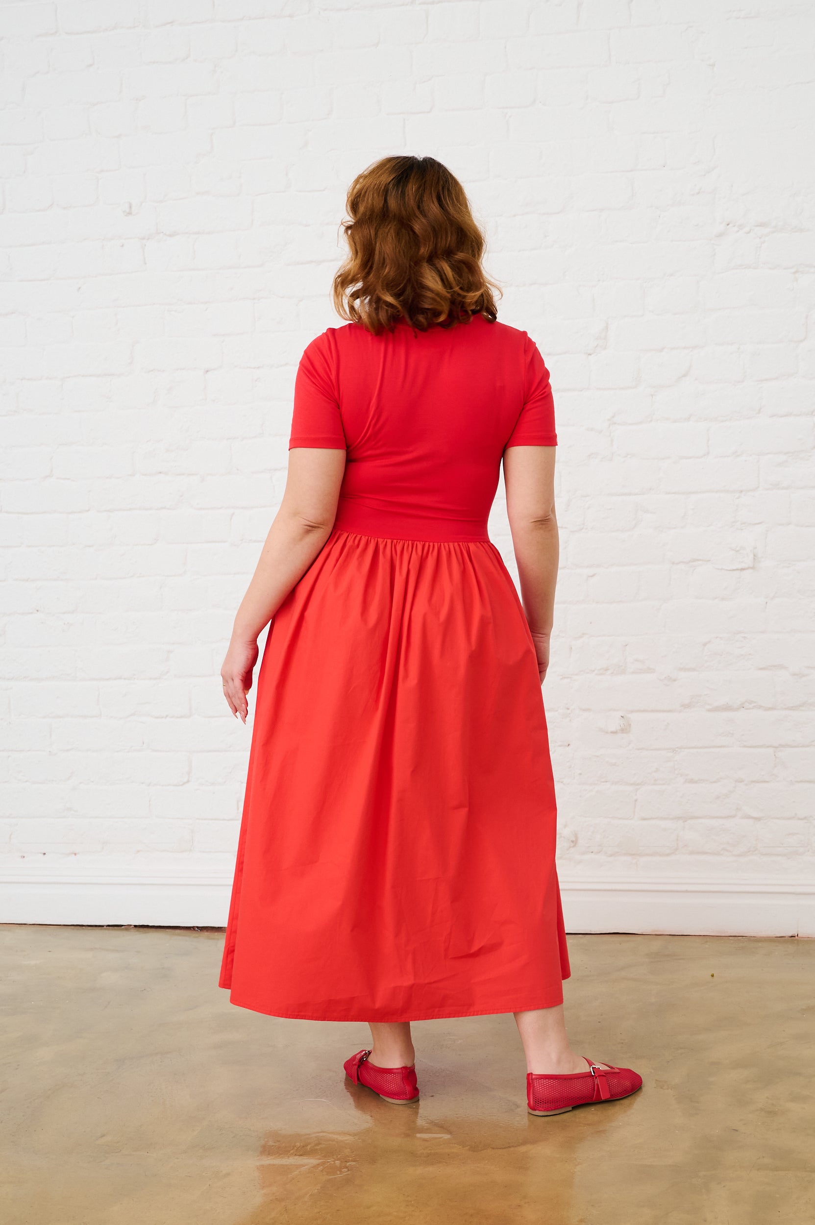 The Everyday Combo Dress in Coral
