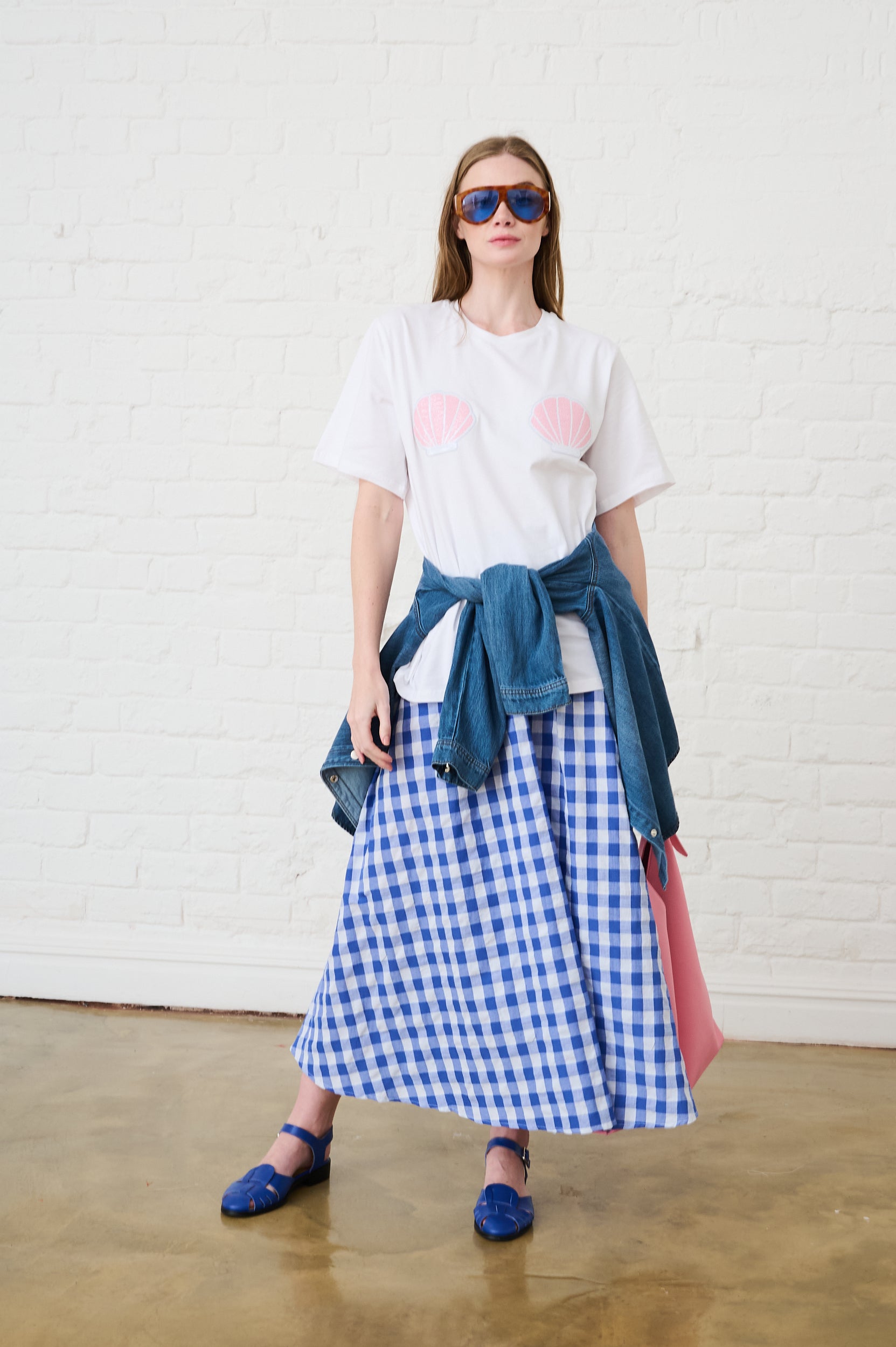 The Oversized Tee with Sequin Shells