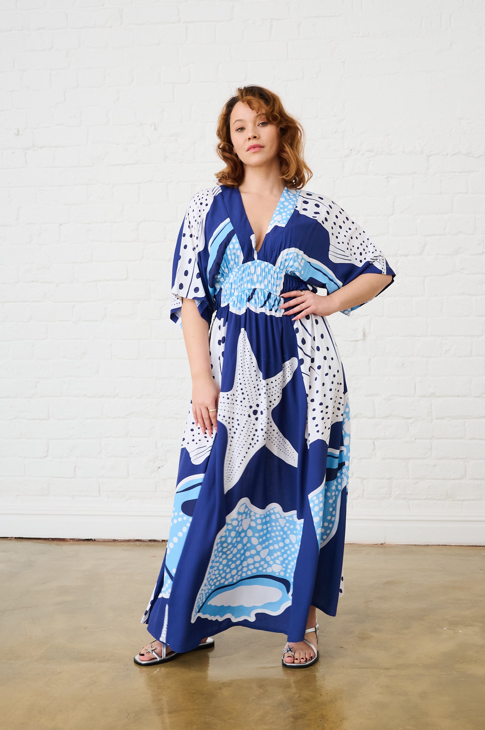 Big Shell Maxi Kaftan Dress