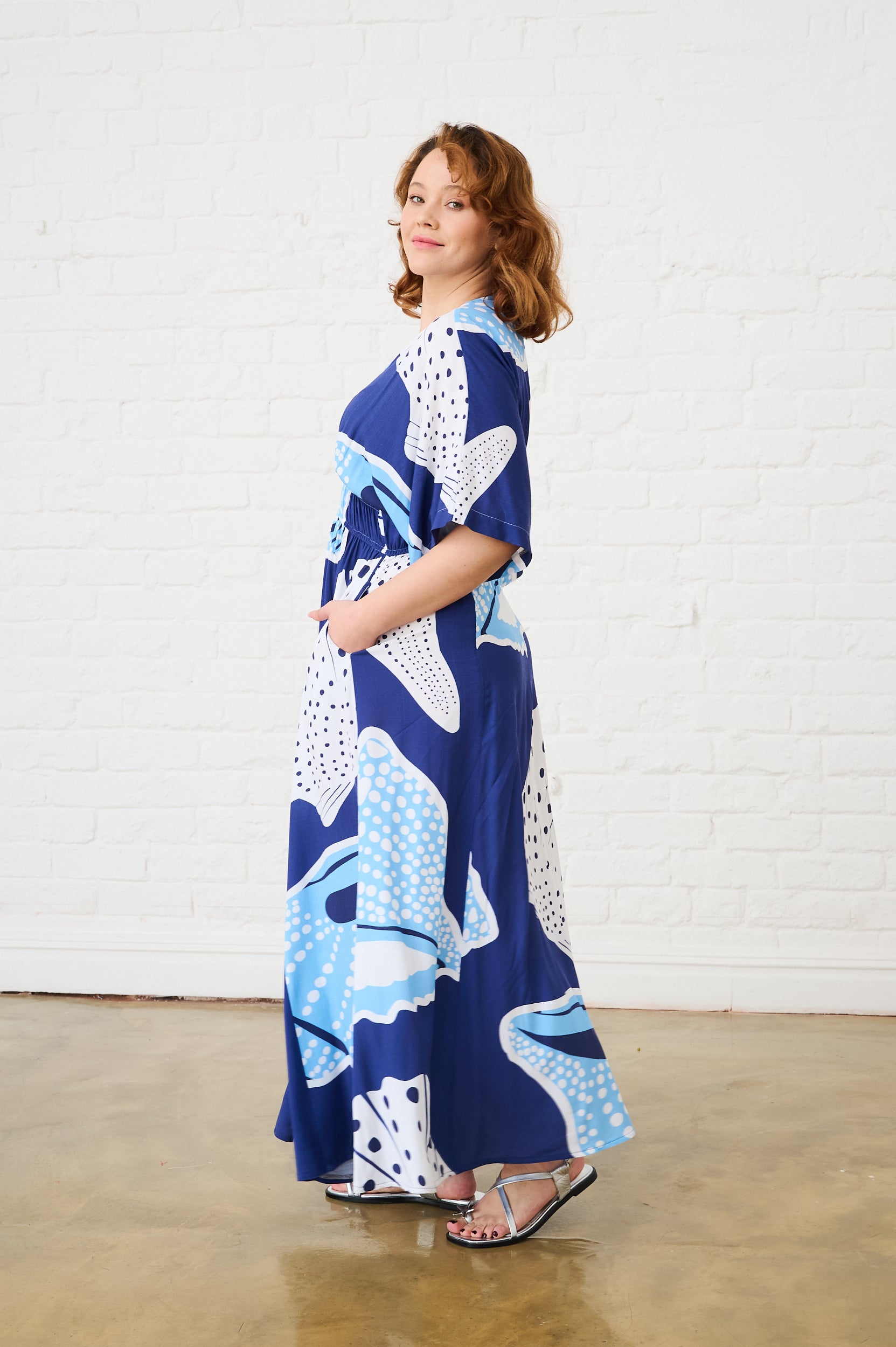 Big Shell Maxi Kaftan Dress