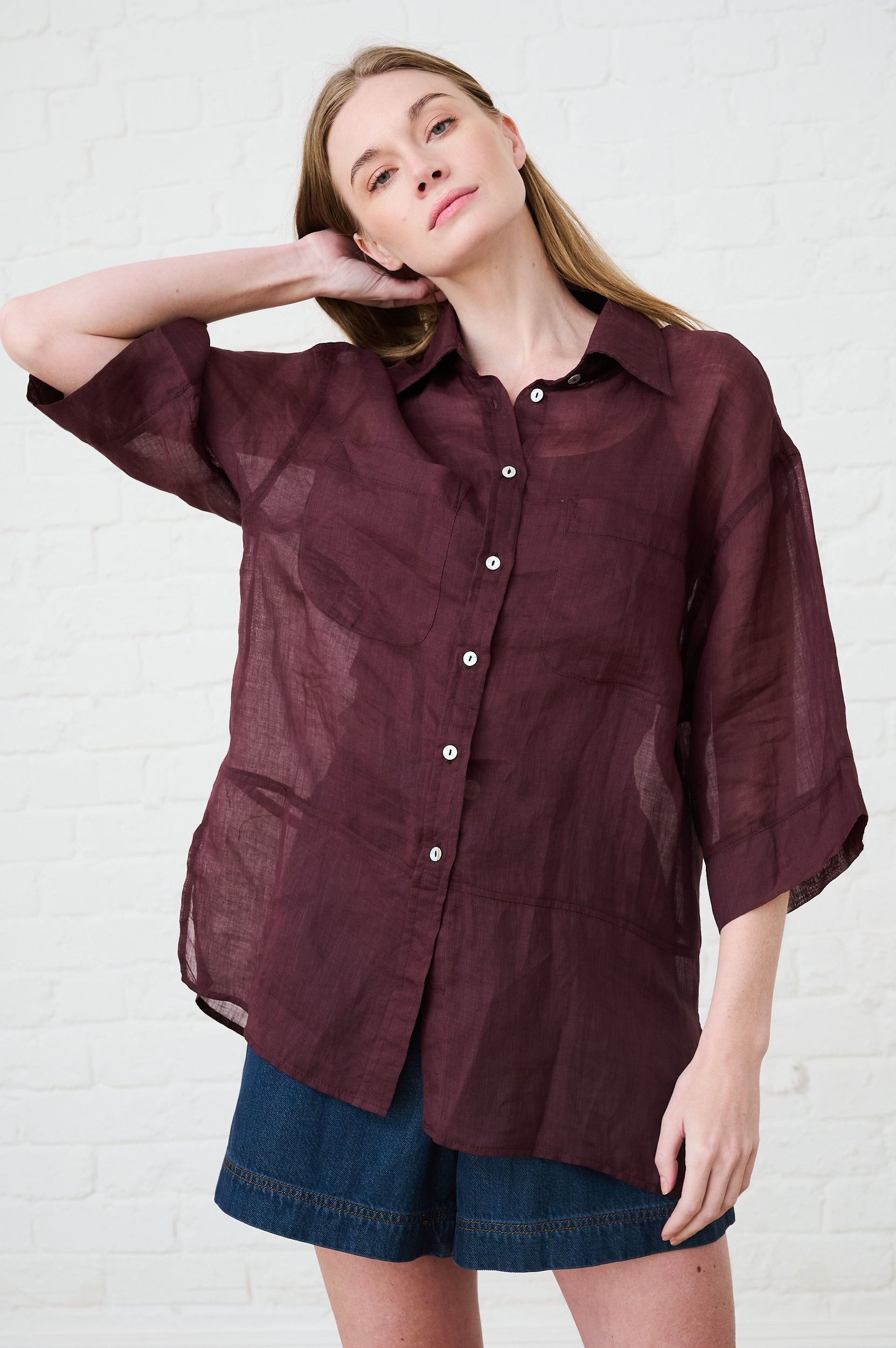Soft Shirt in Chocolate Rami