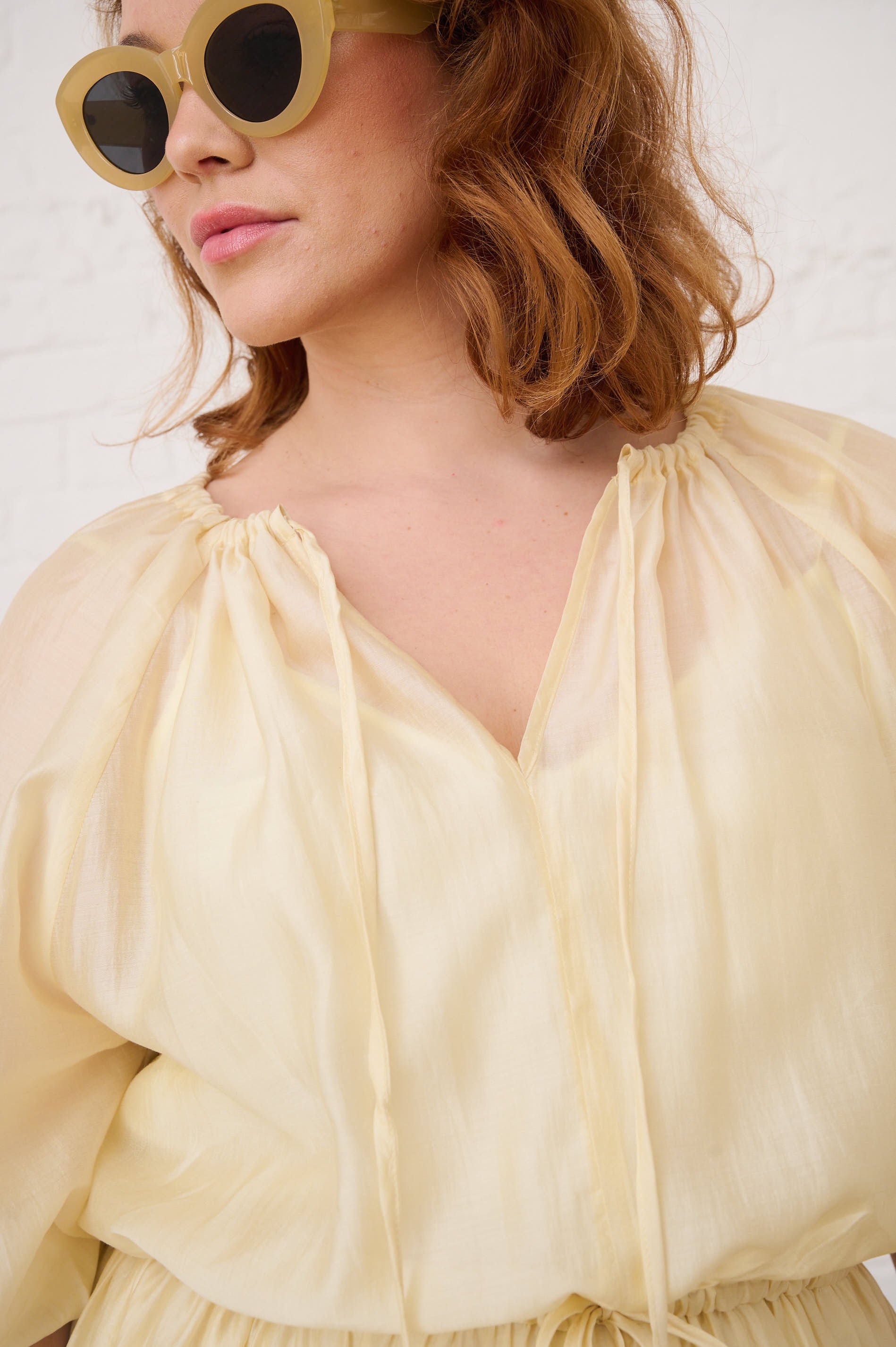 Soft Butter Yellow Summer Dress
