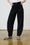 Adjustable Waist Barrel Leg Jeans in Black