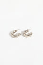 Silver Hoop Earrings by Me&B