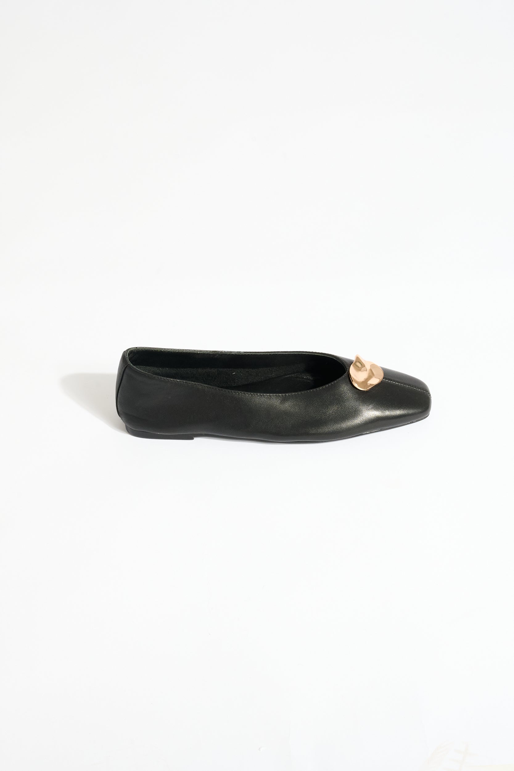 Muse Ballerina Flat with Gold Detail