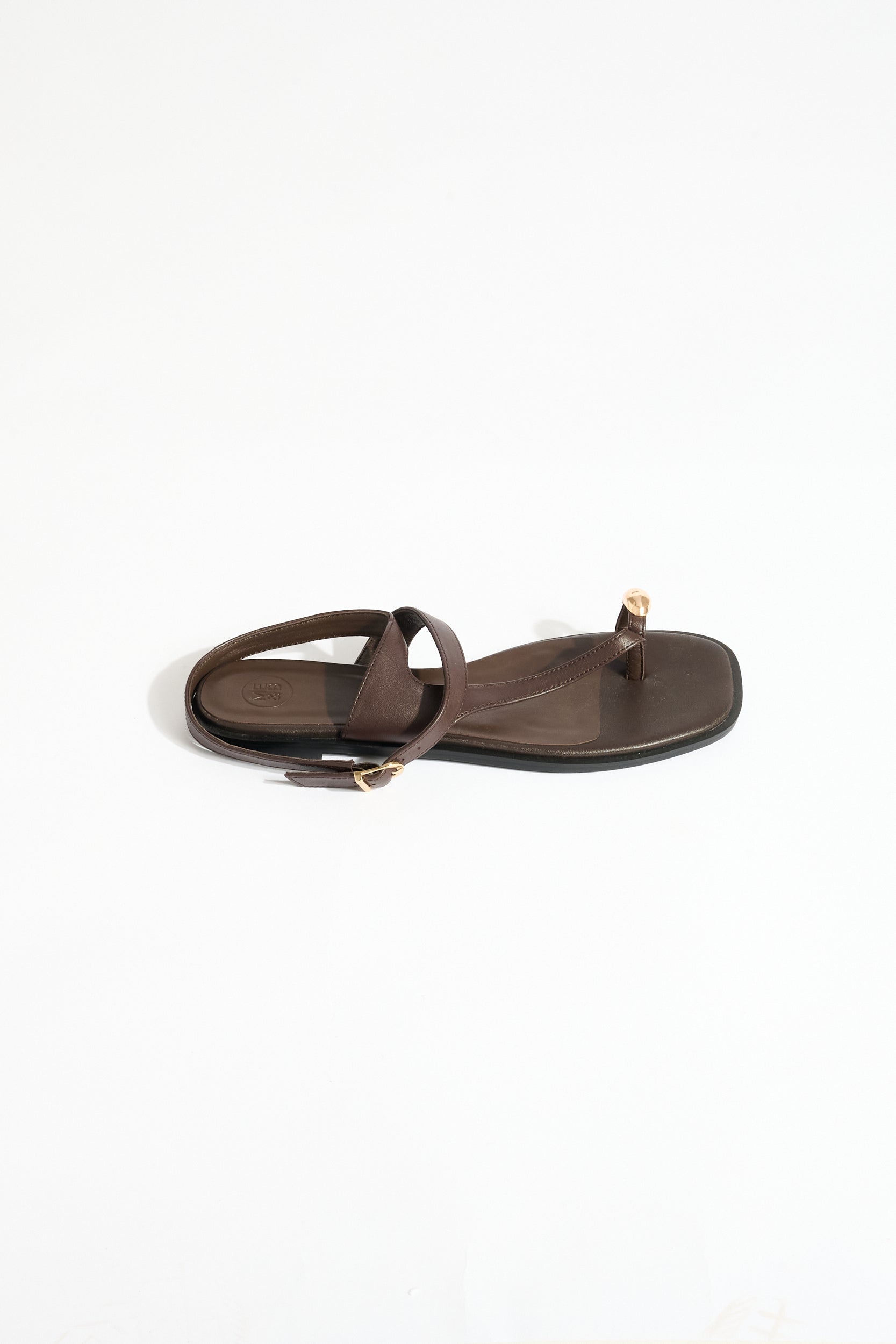 Luxe Crossover Sandal in Brown