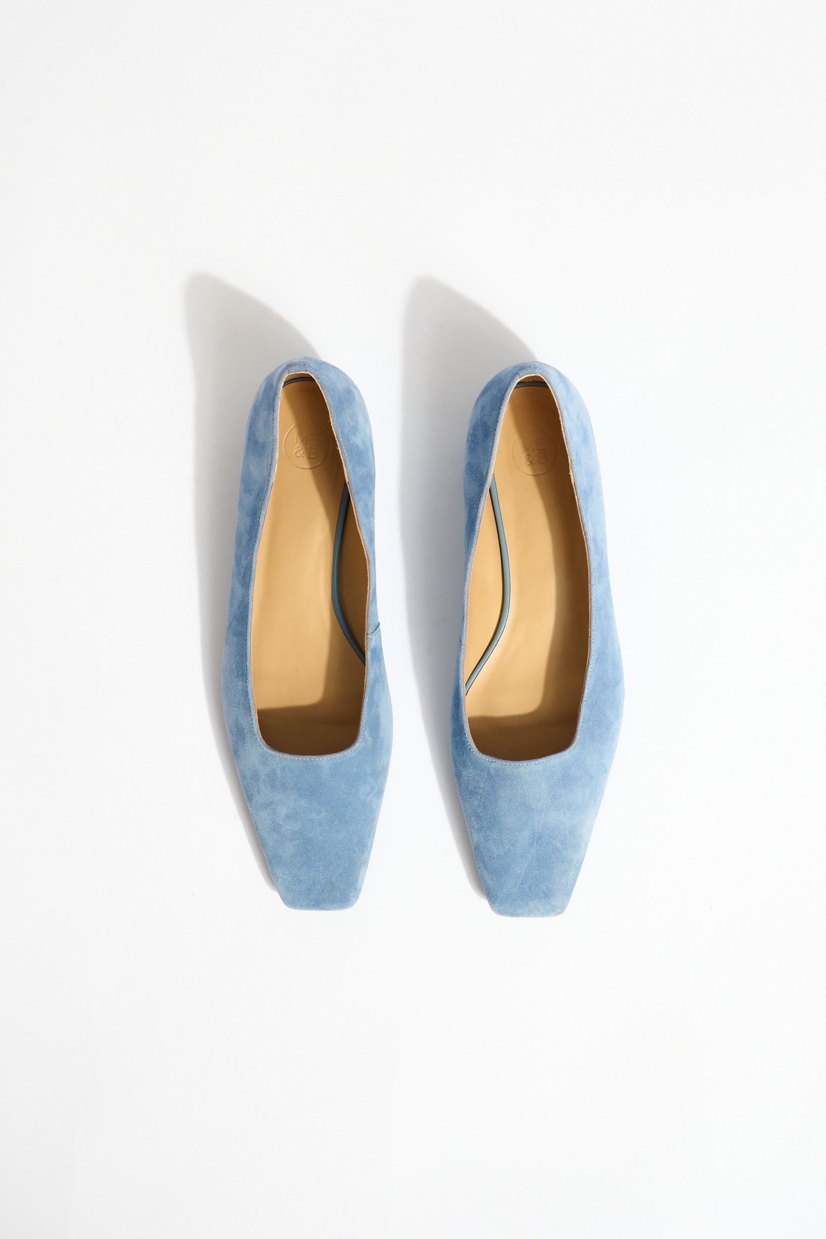 Studio Heel in Blue Suede