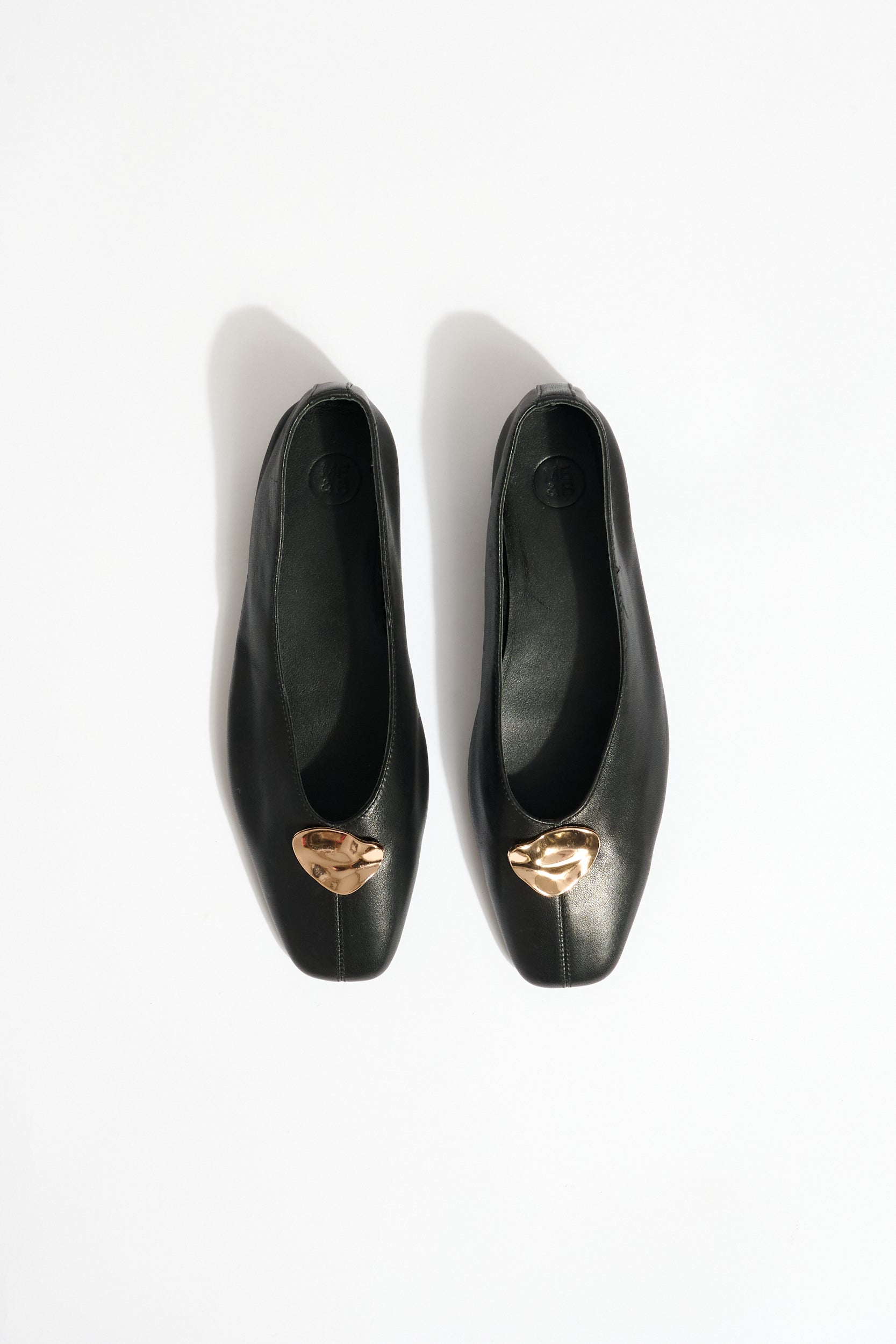 Muse Ballerina Flat with Gold Detail