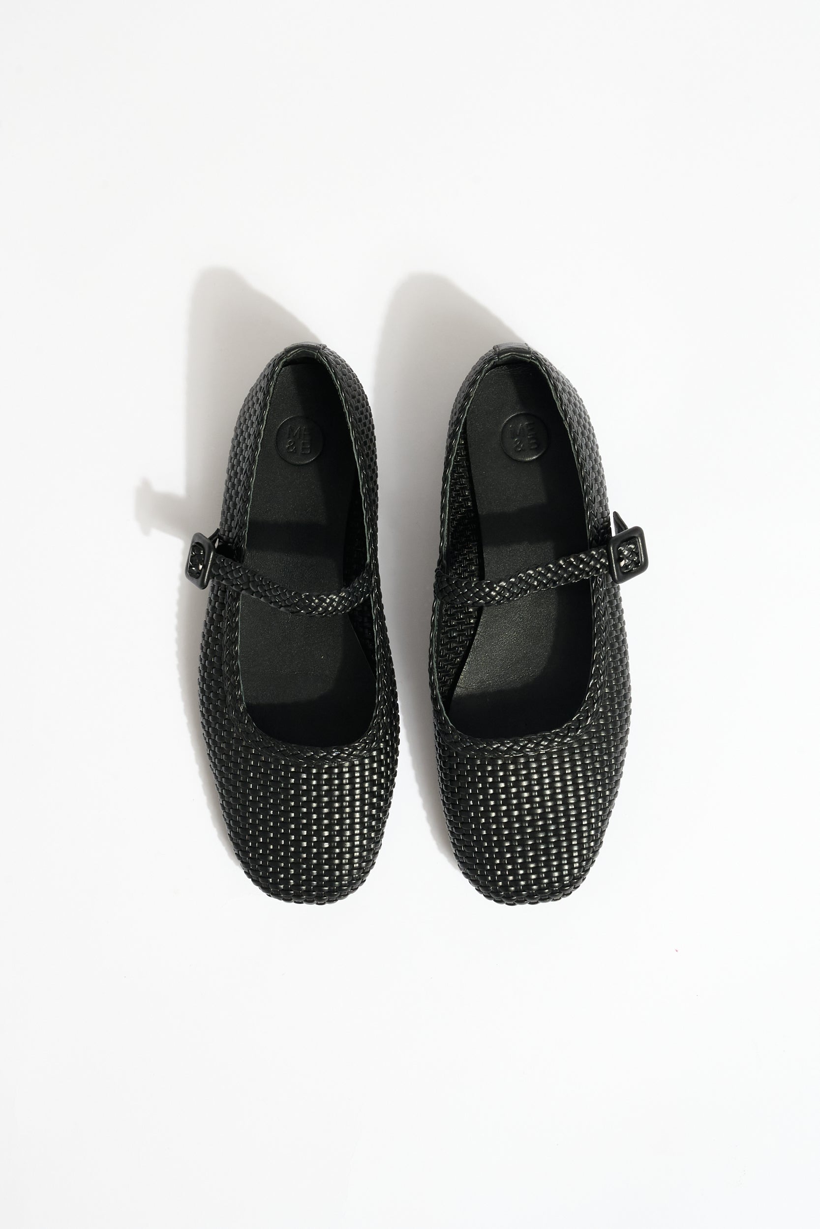 Woven Mary Jane in Black