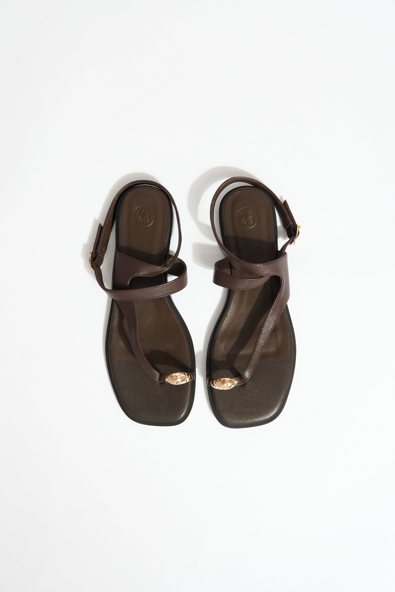 Luxe Crossover Sandal in Brown
