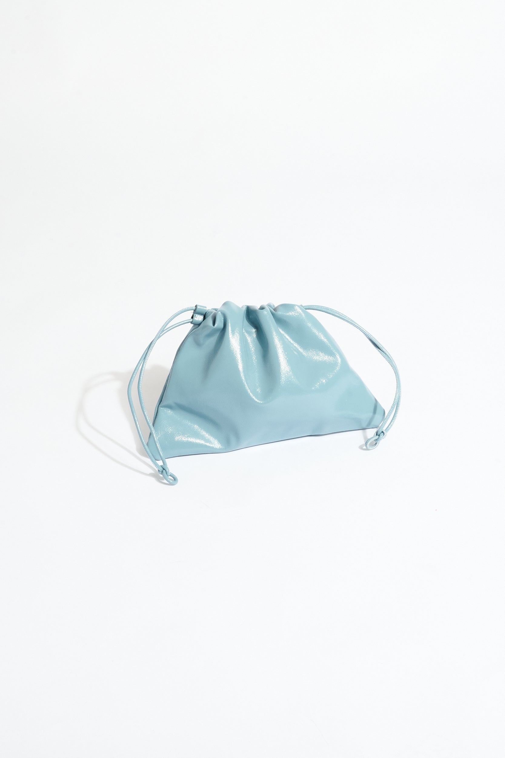 Ruched Clutch in Blue