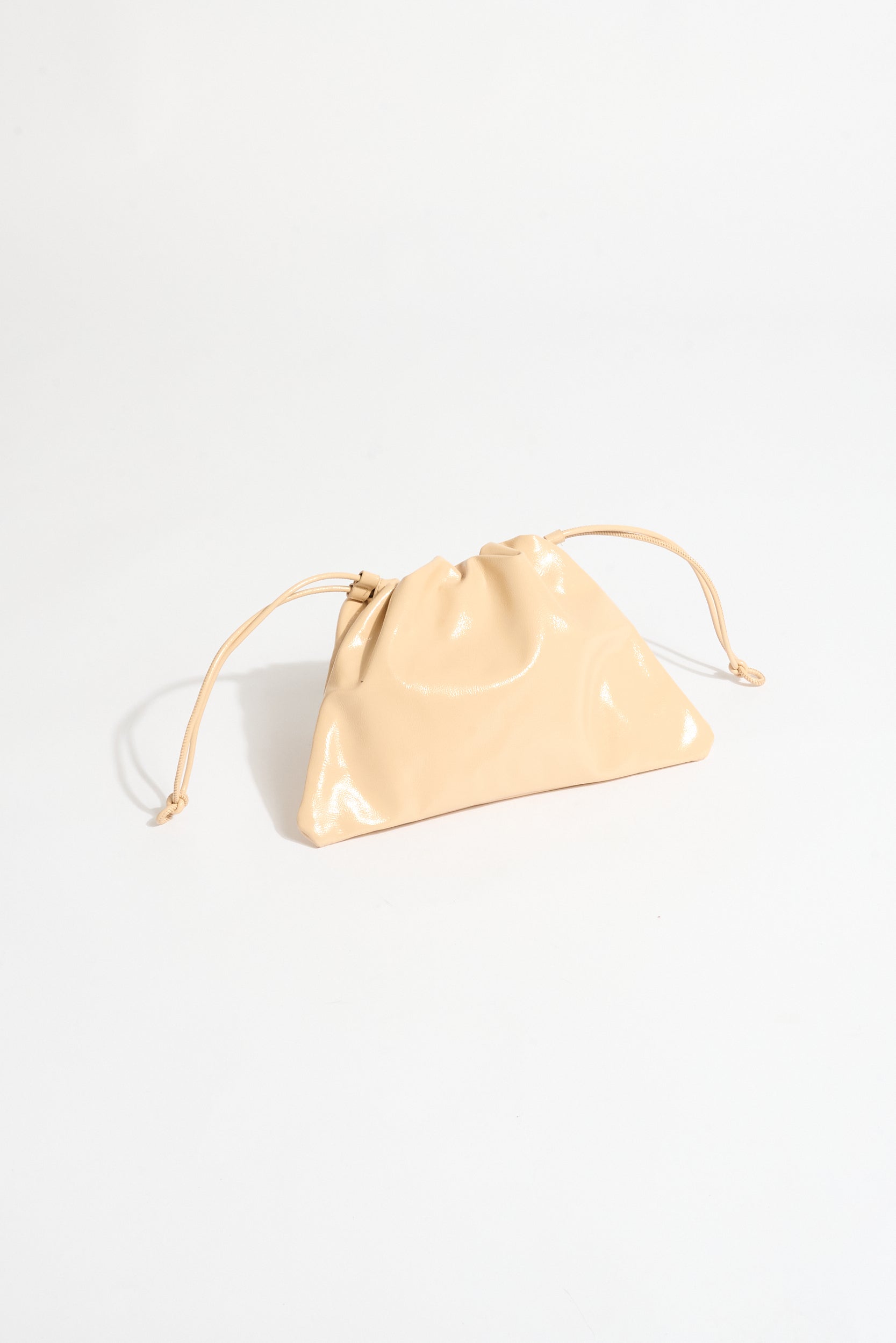 Ruched Clutch in Butter