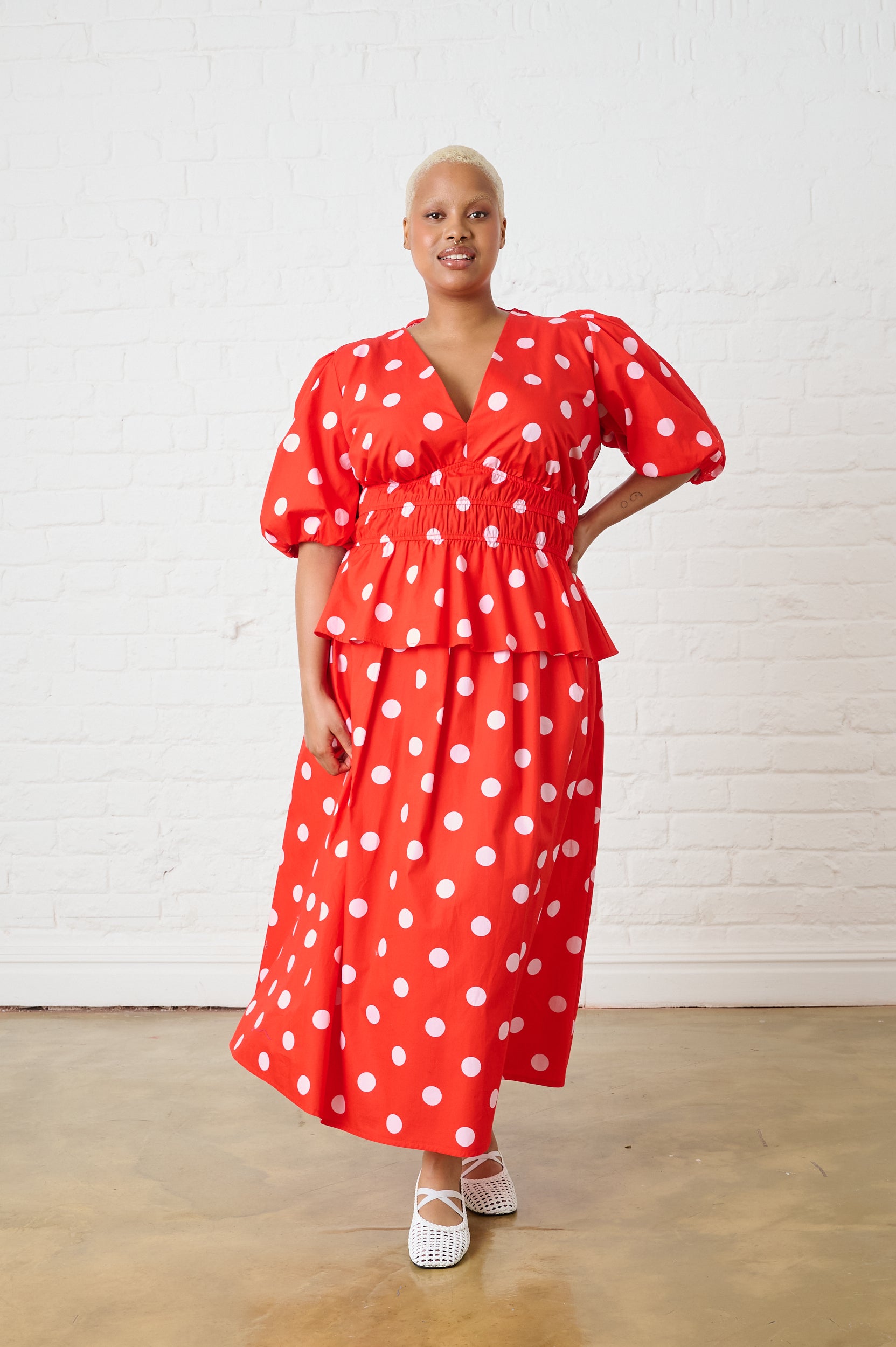 Cotton Top in Pink Spot
