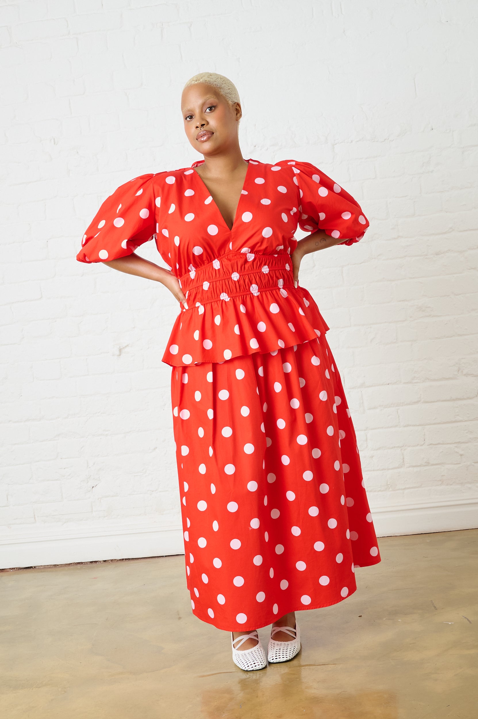 Cotton Top in Pink Spot
