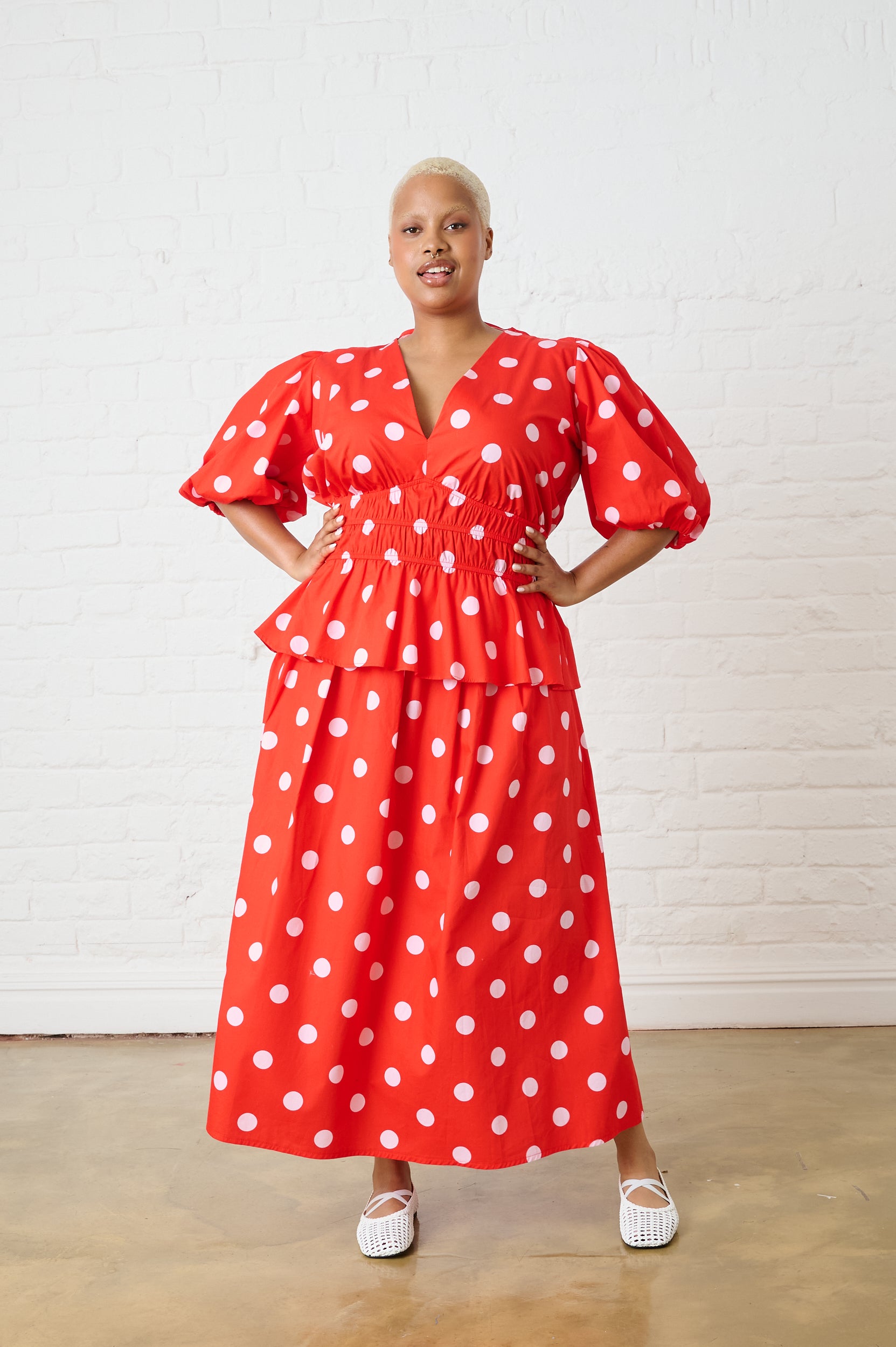 Cotton Top in Pink Spot