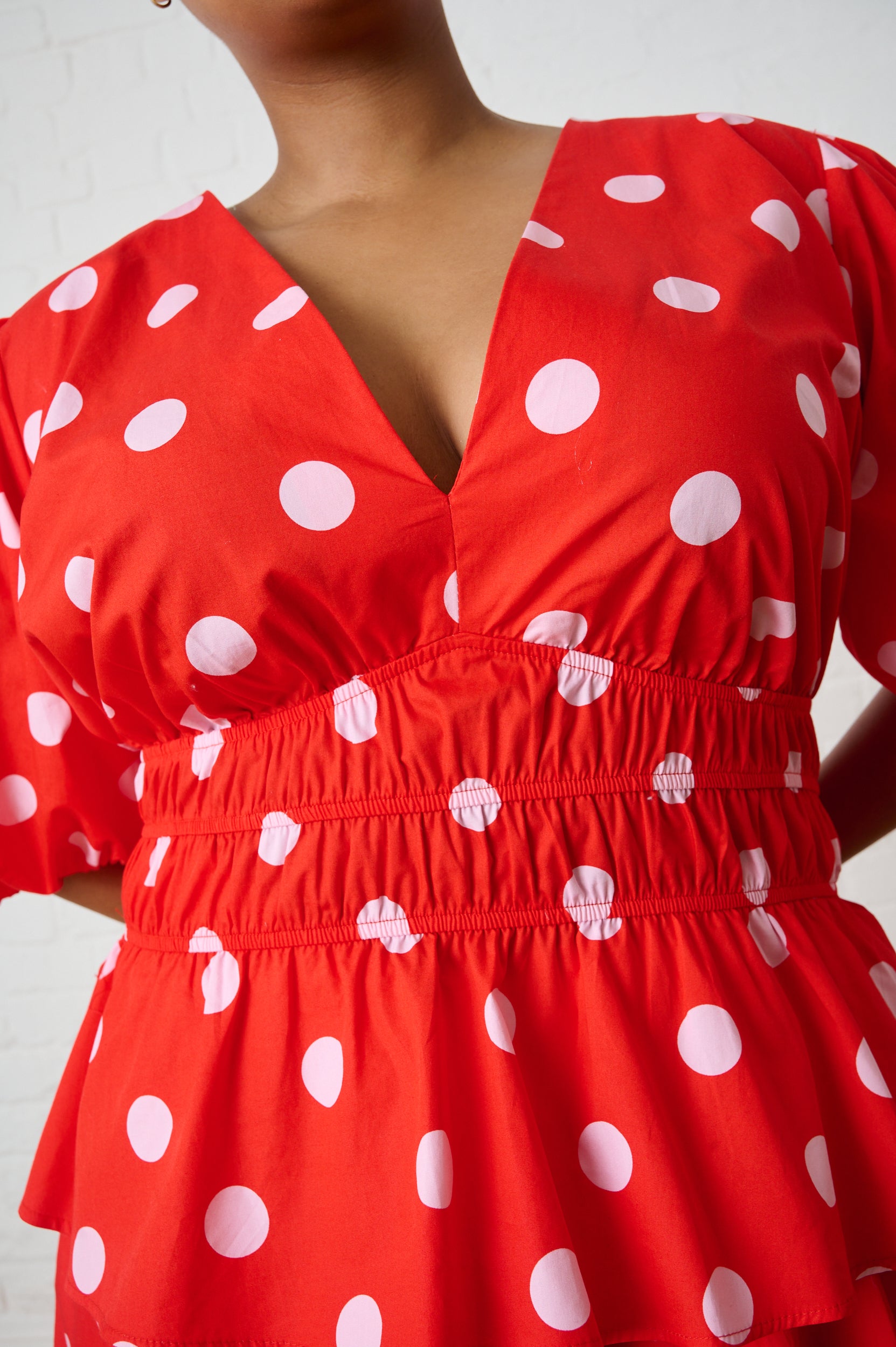 Cotton Top in Pink Spot