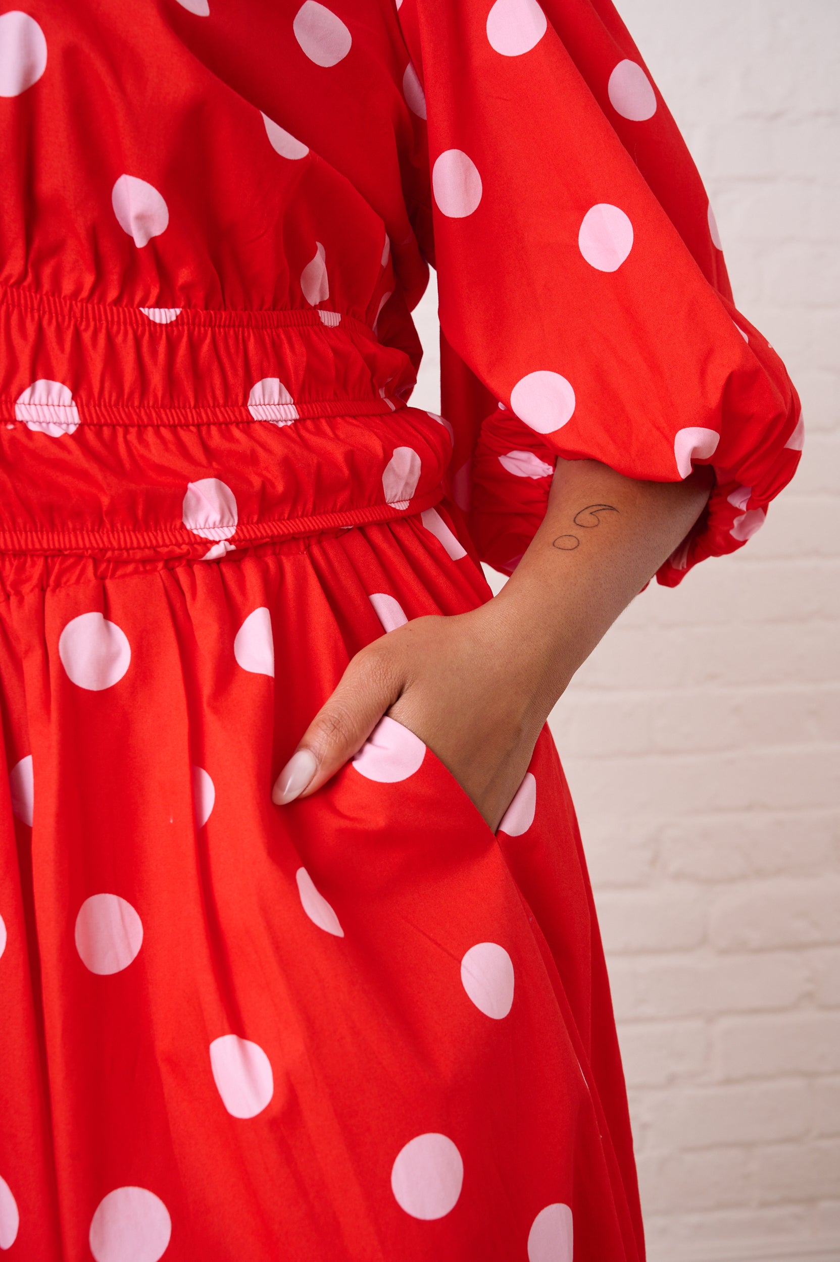 Cotton Top in Pink Spot