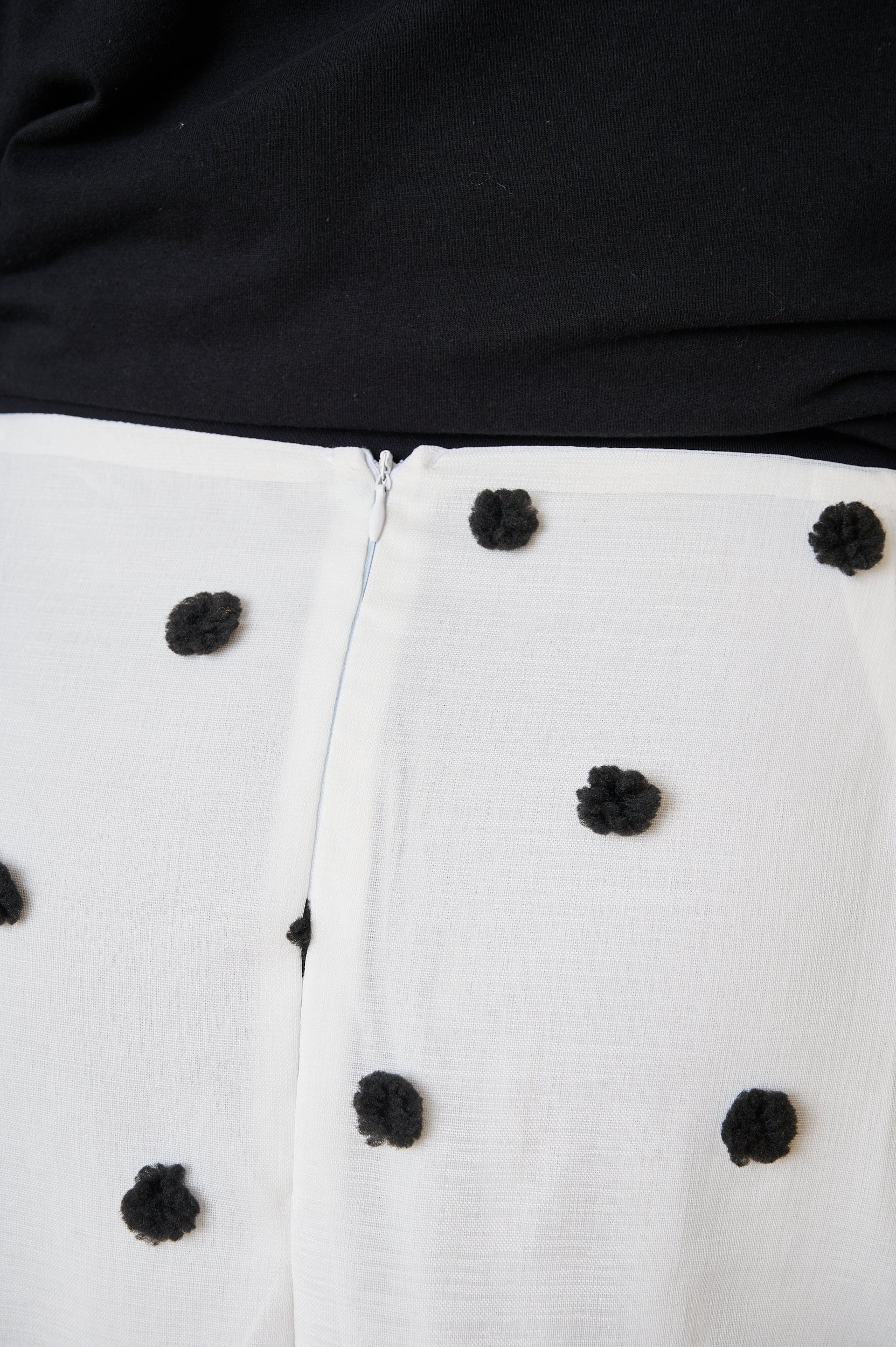 Overlay Skirt in Black Spot