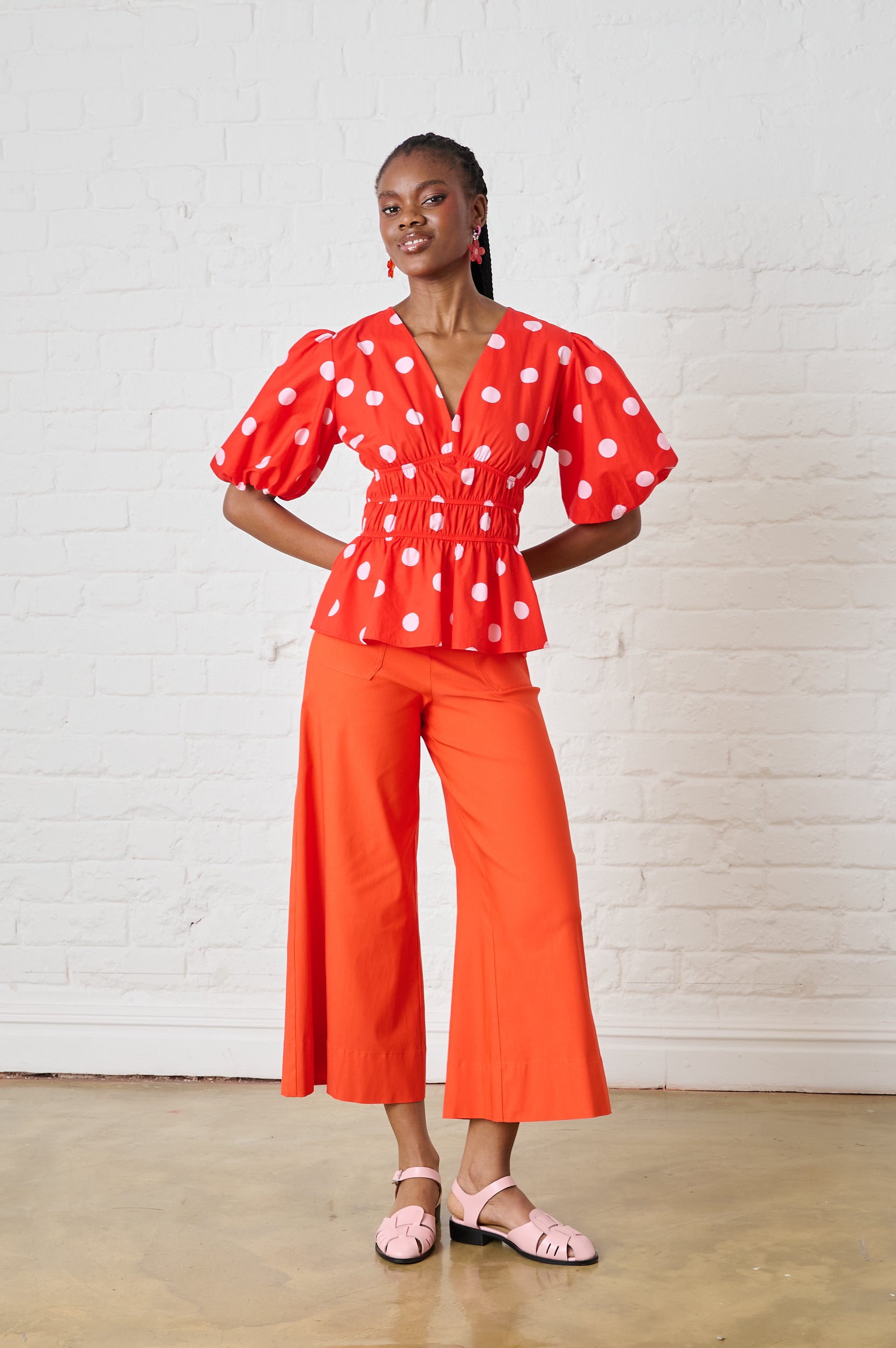 Cotton Top in Pink Spot