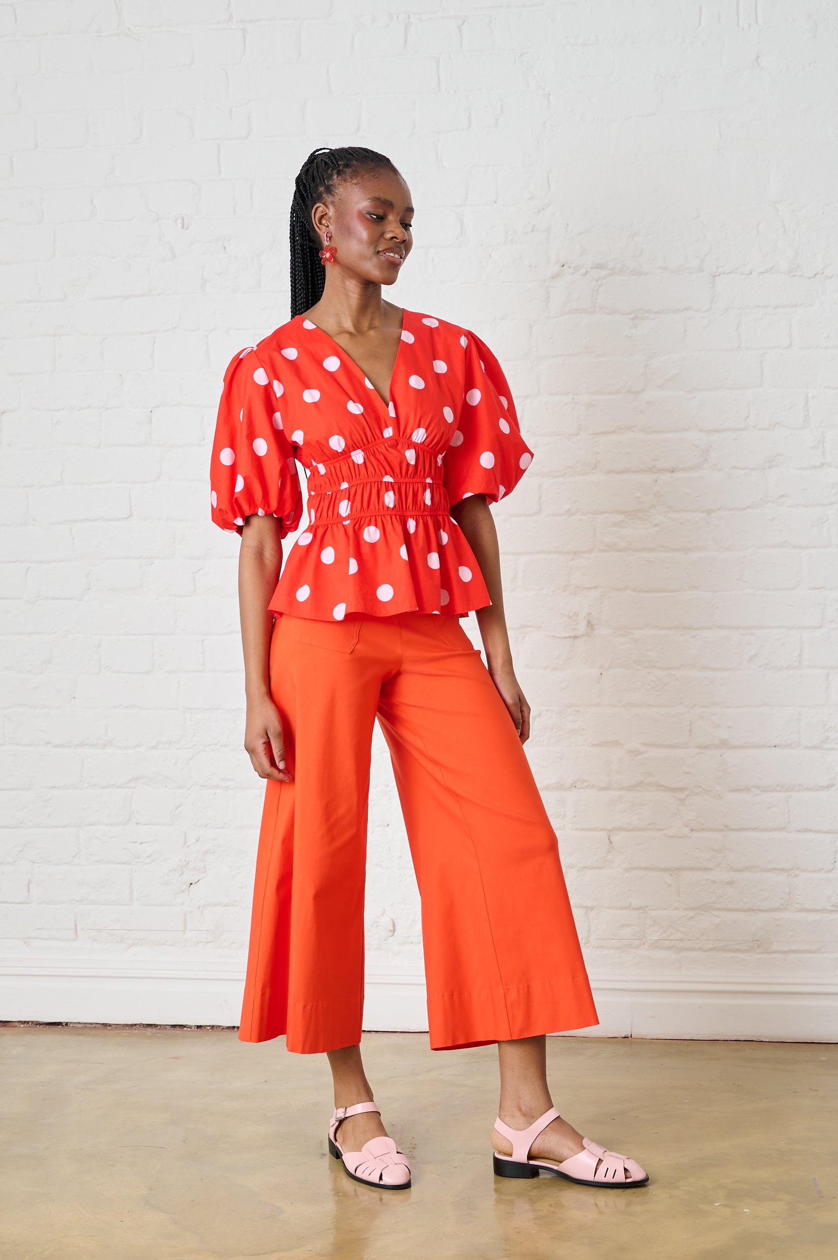 Cotton Top in Pink Spot