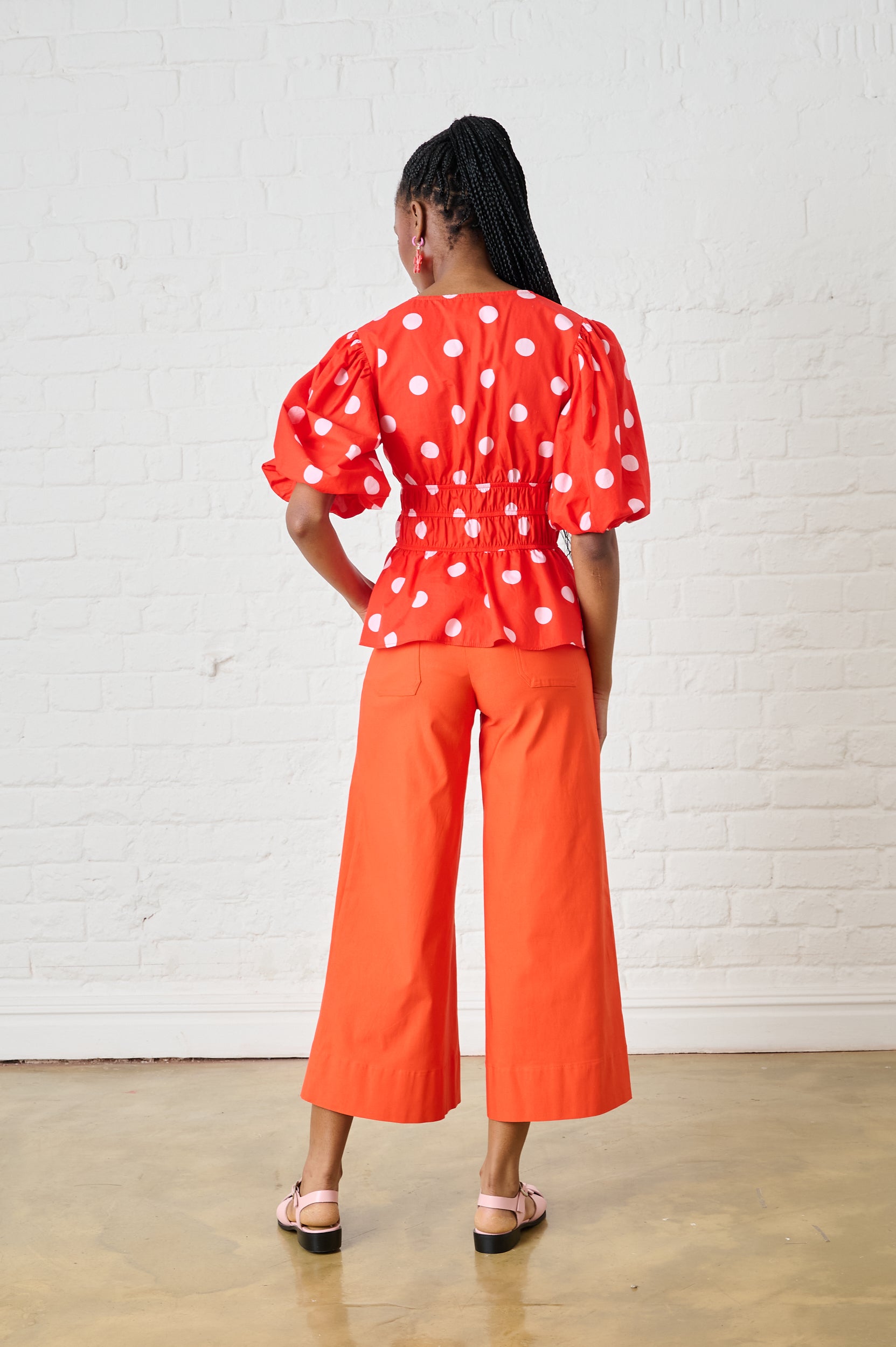Cotton Top in Pink Spot