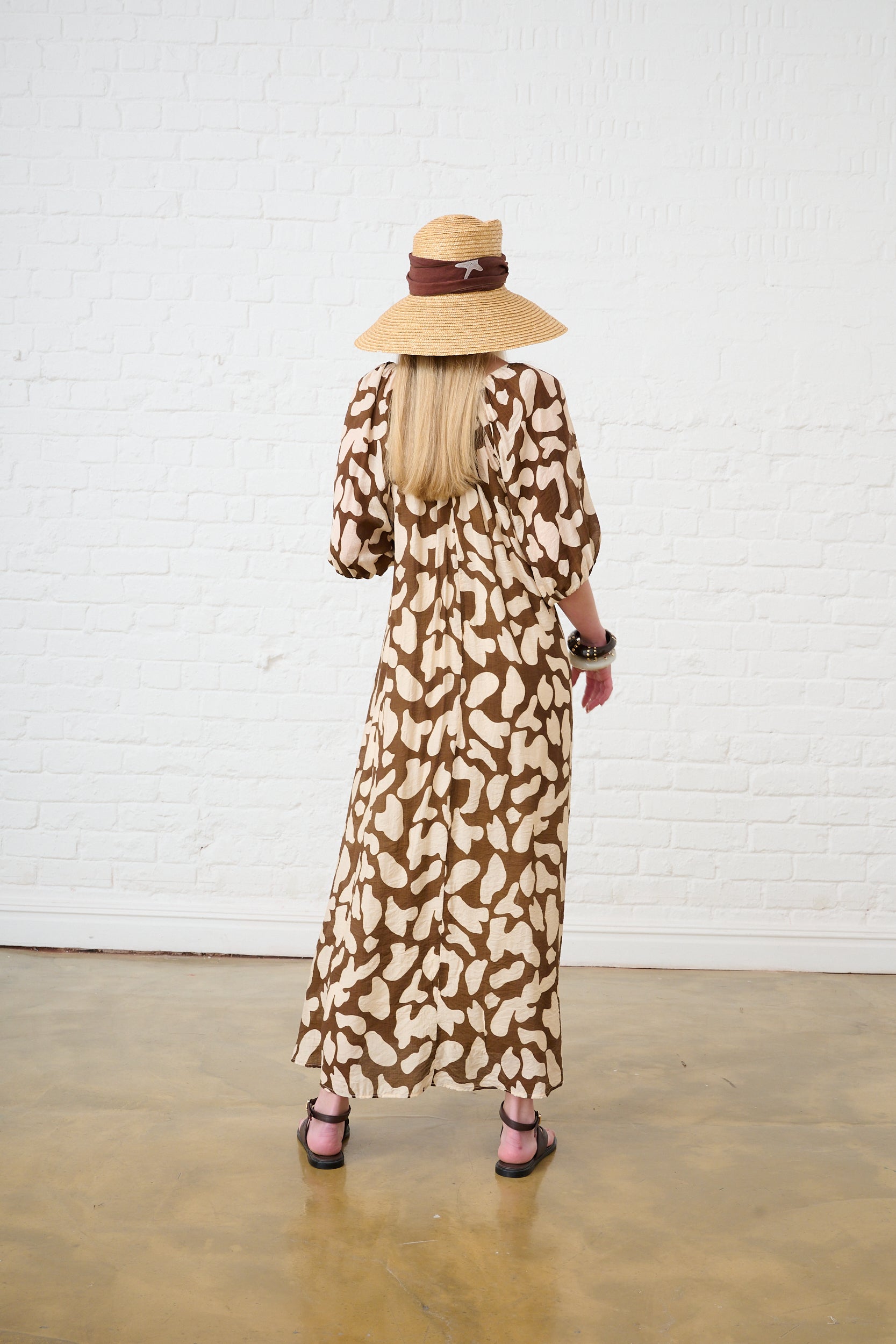 The Maxi Flow Tunic in Giraffe