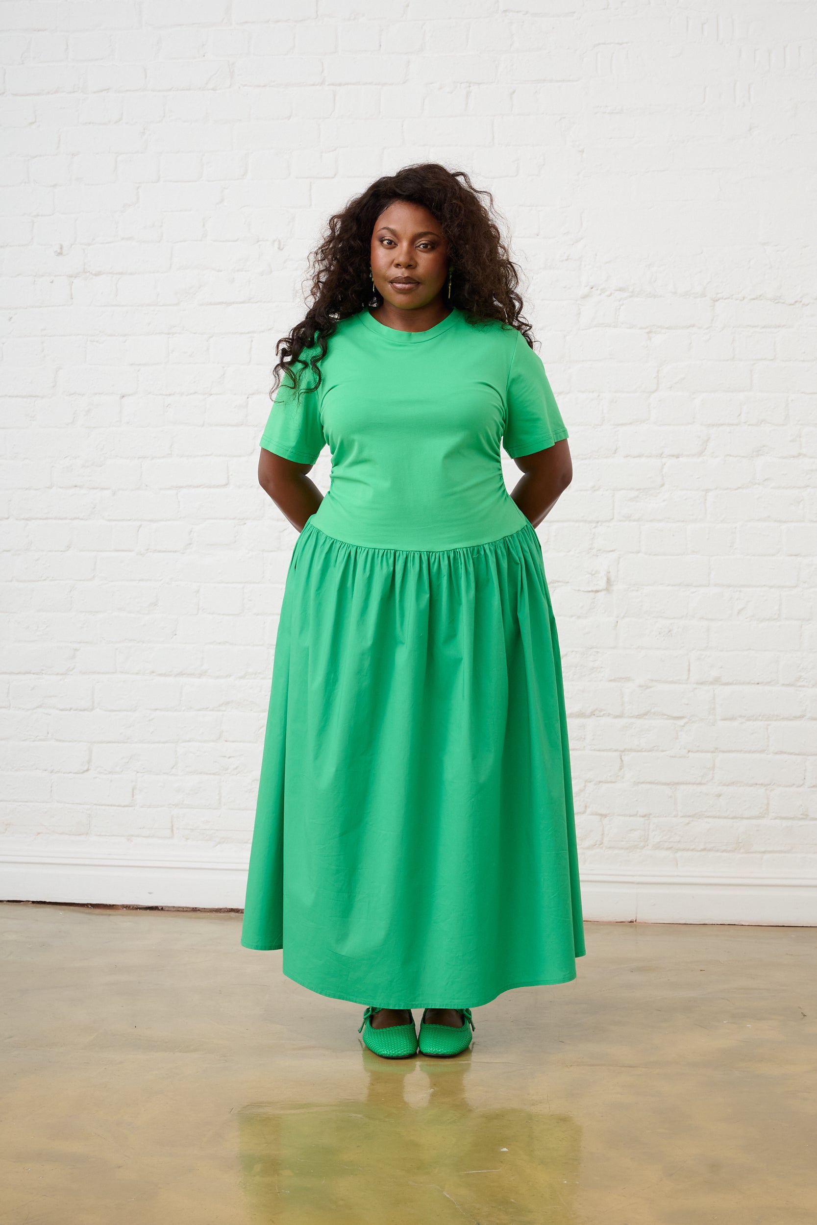 The Everyday Combo Dress in Green