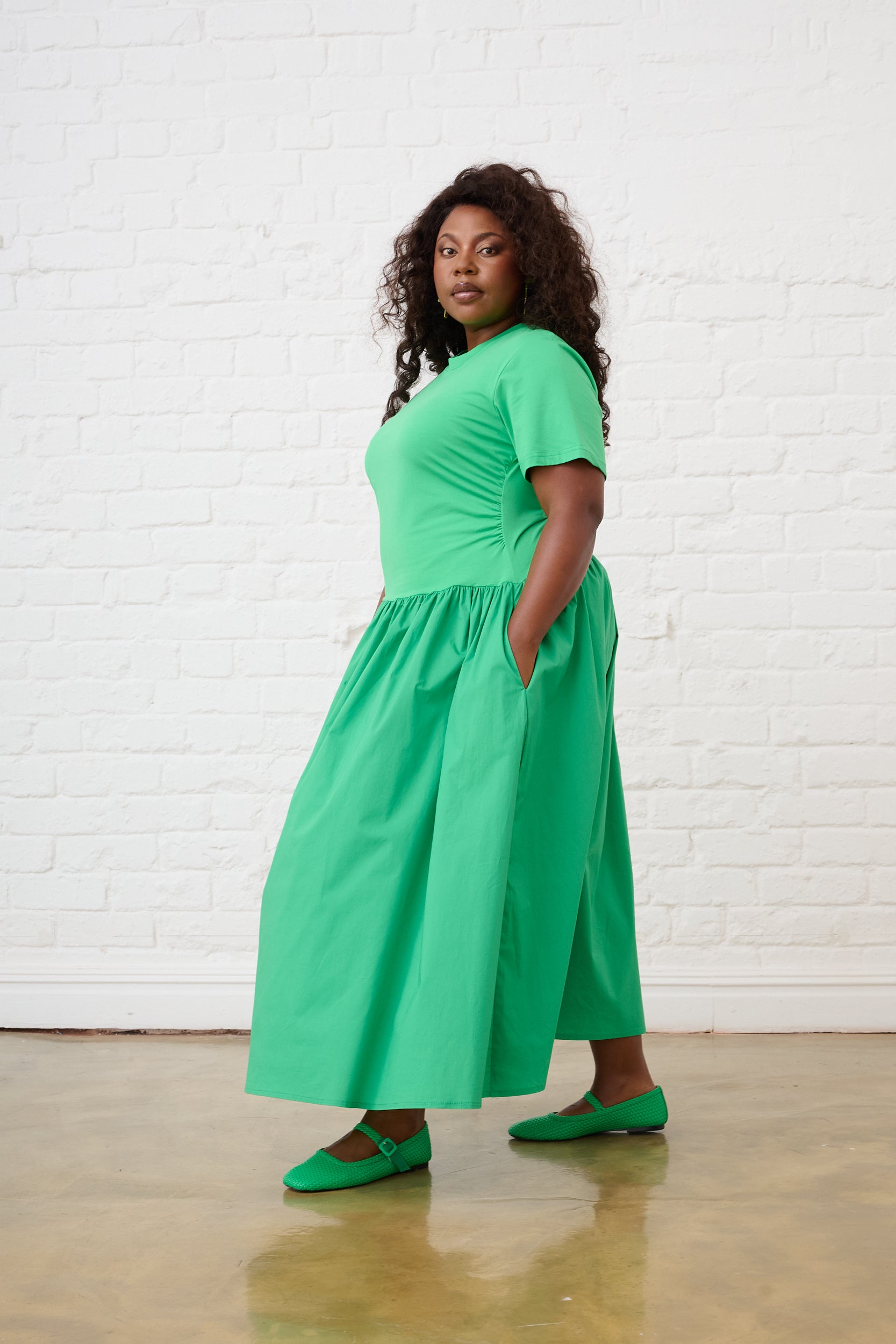 The Everyday Combo Dress in Green