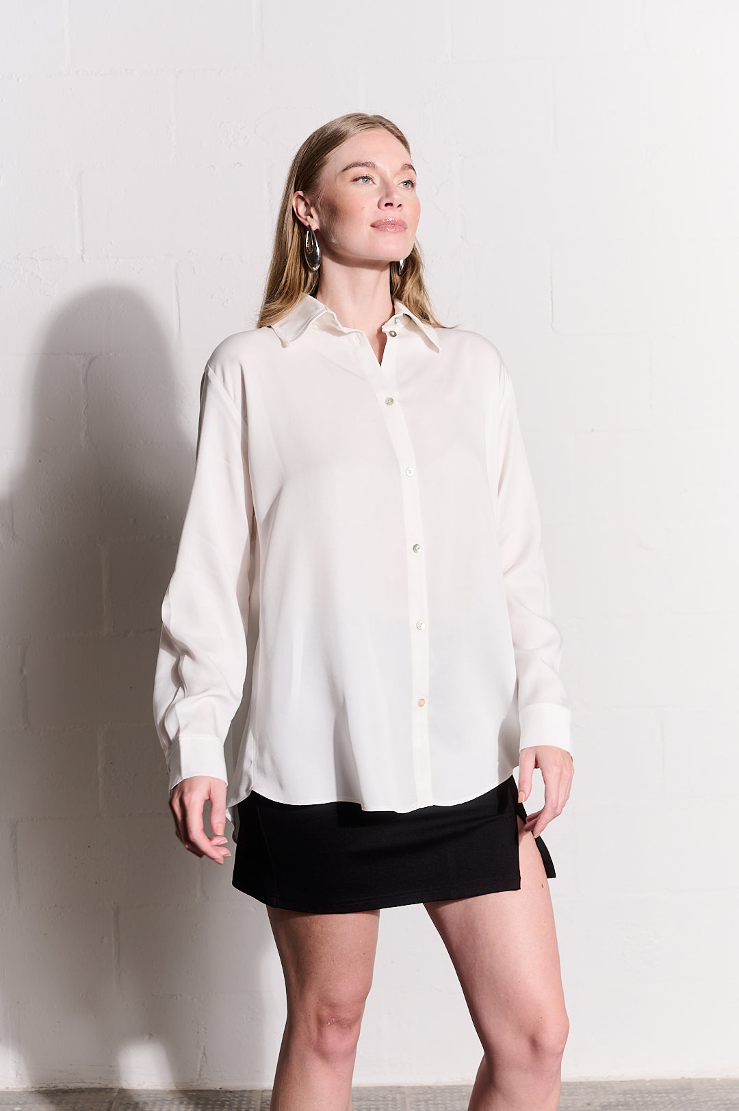 The Essential Shirt in Milk