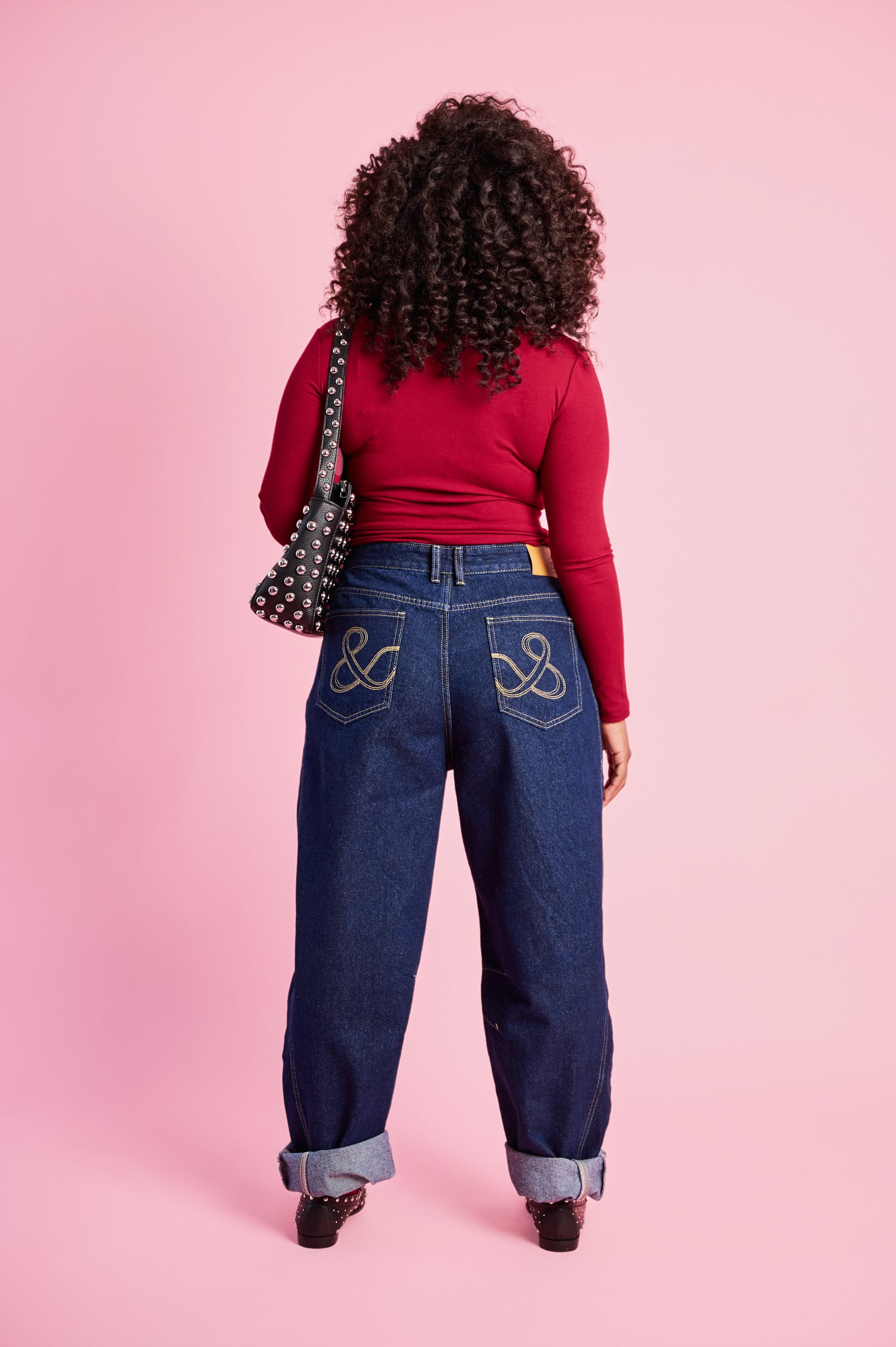 Essential Polo Knit Basic in Burgundy