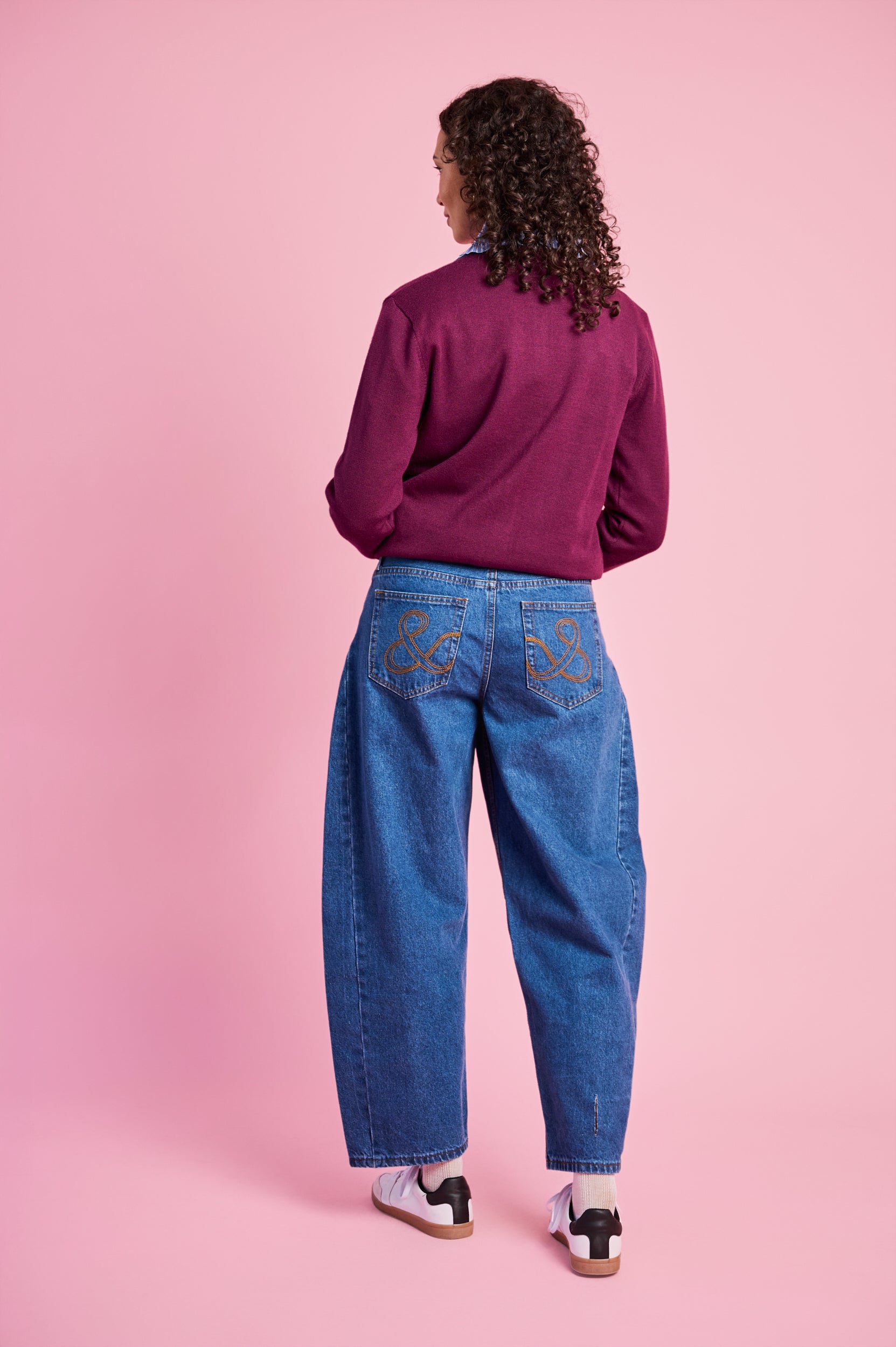 Lightweight Knitwear Cardigan in Plum