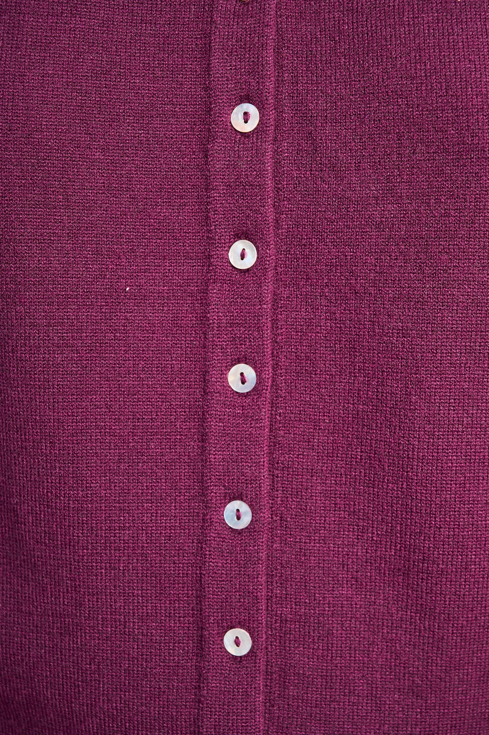 Lightweight Knitwear Cardigan in Plum