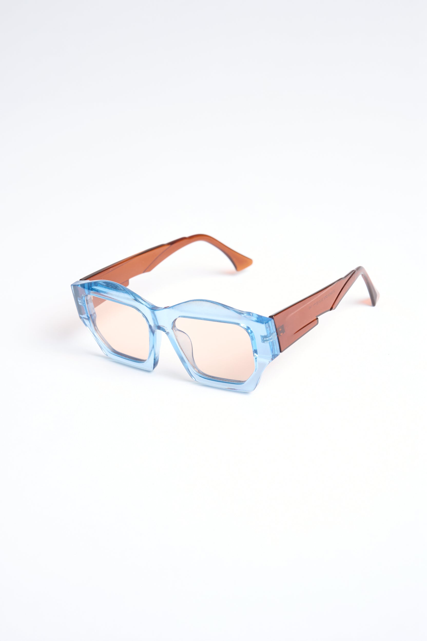 Translucent Blue Frame Sunglasses