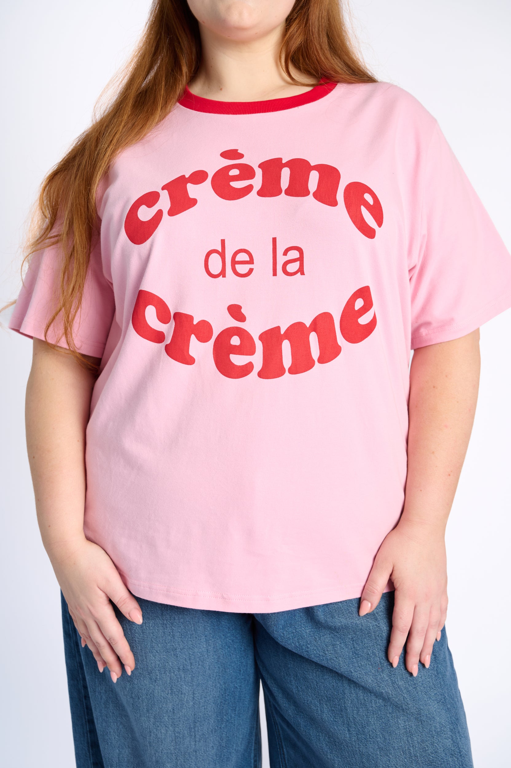 Creme Tee in Soft Pink
