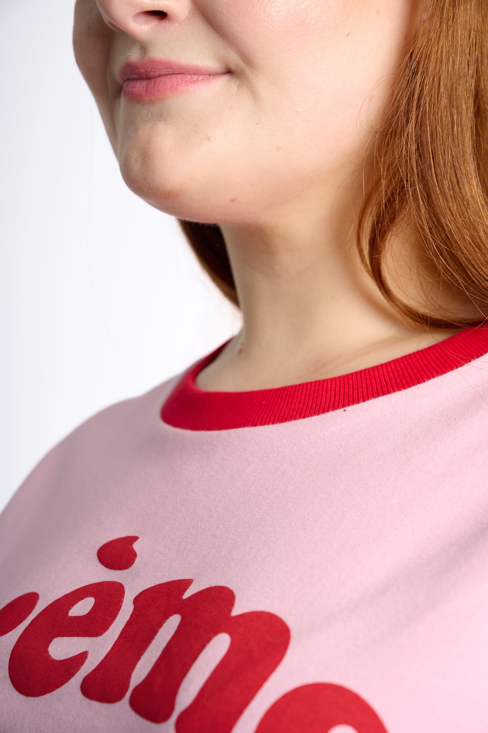 Creme Tee in Soft Pink
