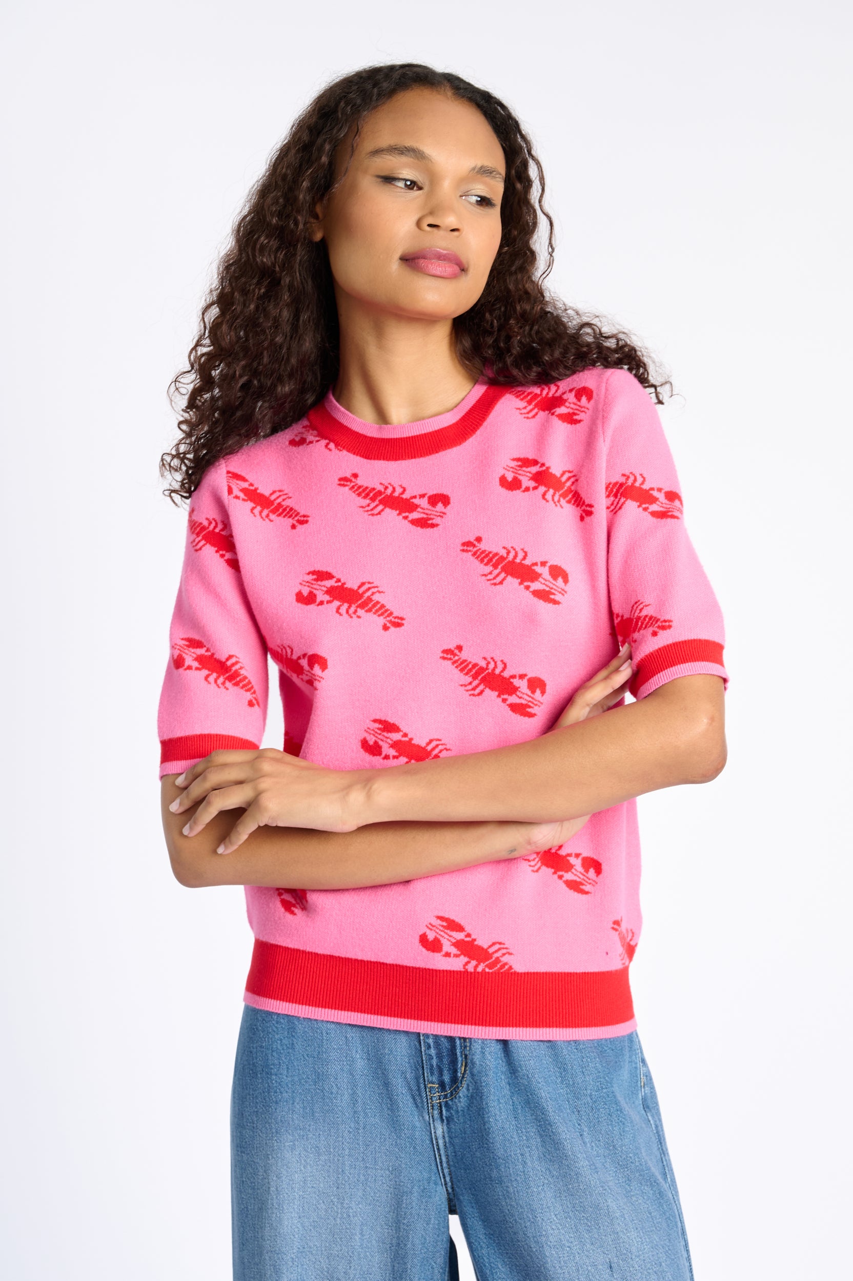 The Short Sleeve Jumper with lobster
