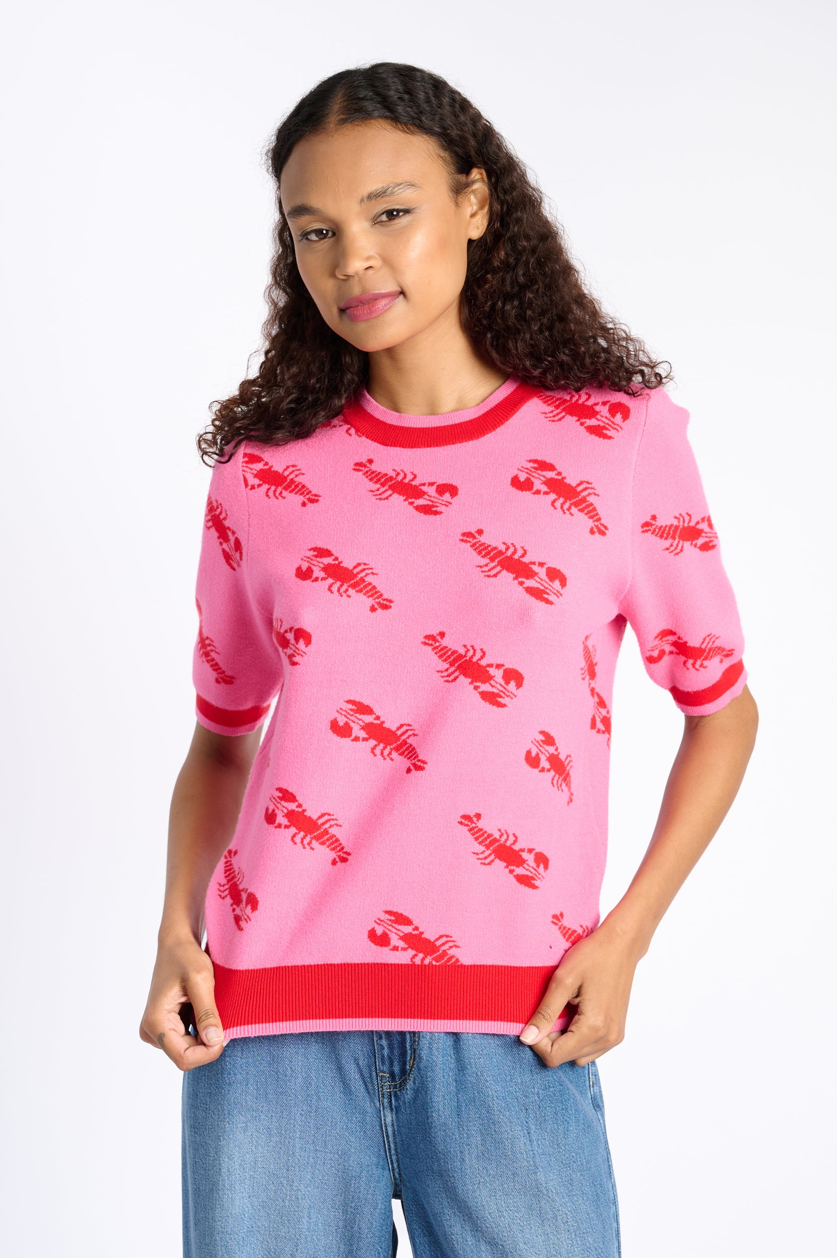 The Short Sleeve Jumper with lobster