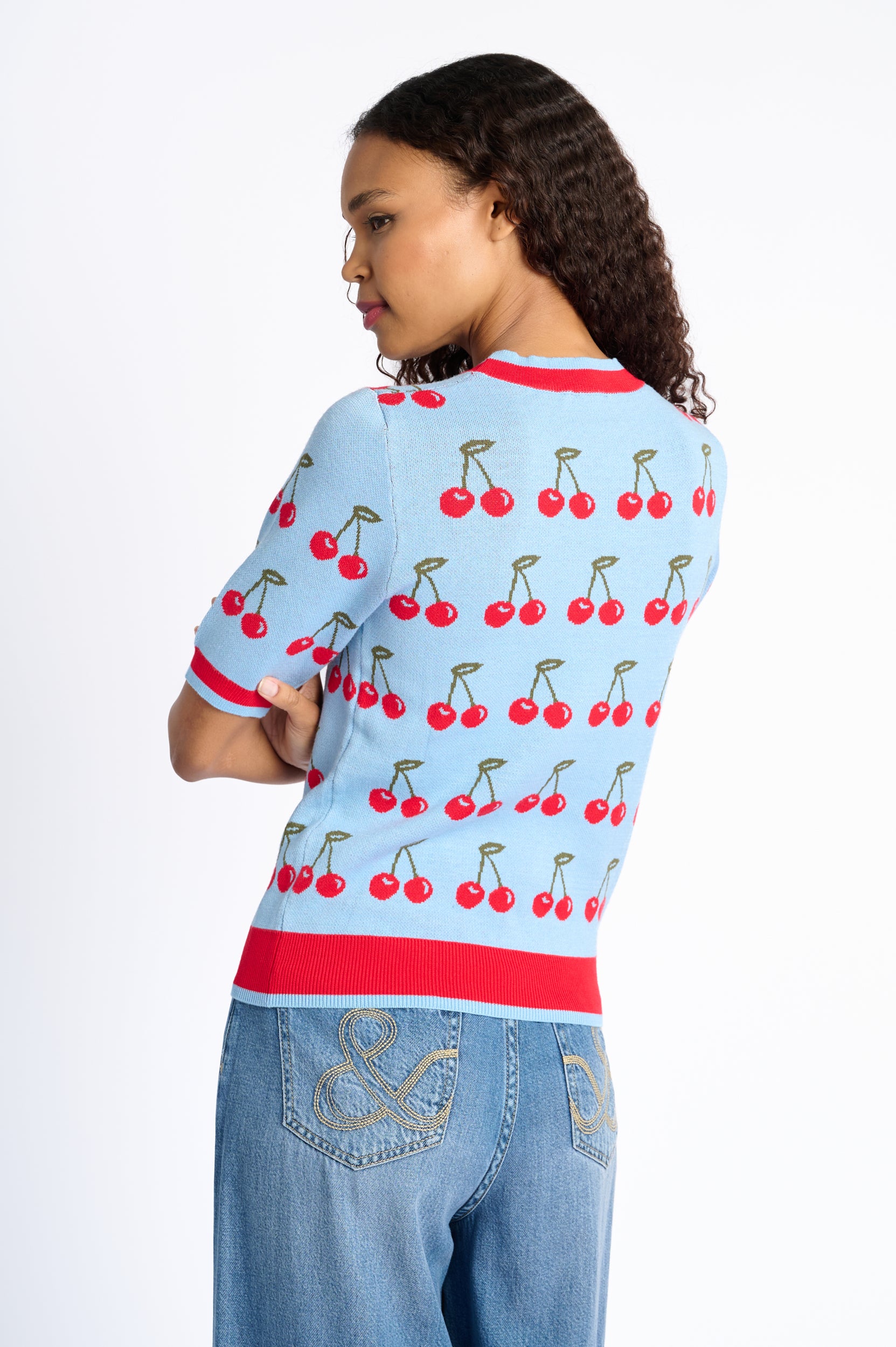 The Short Sleeve Jumper with Cherries